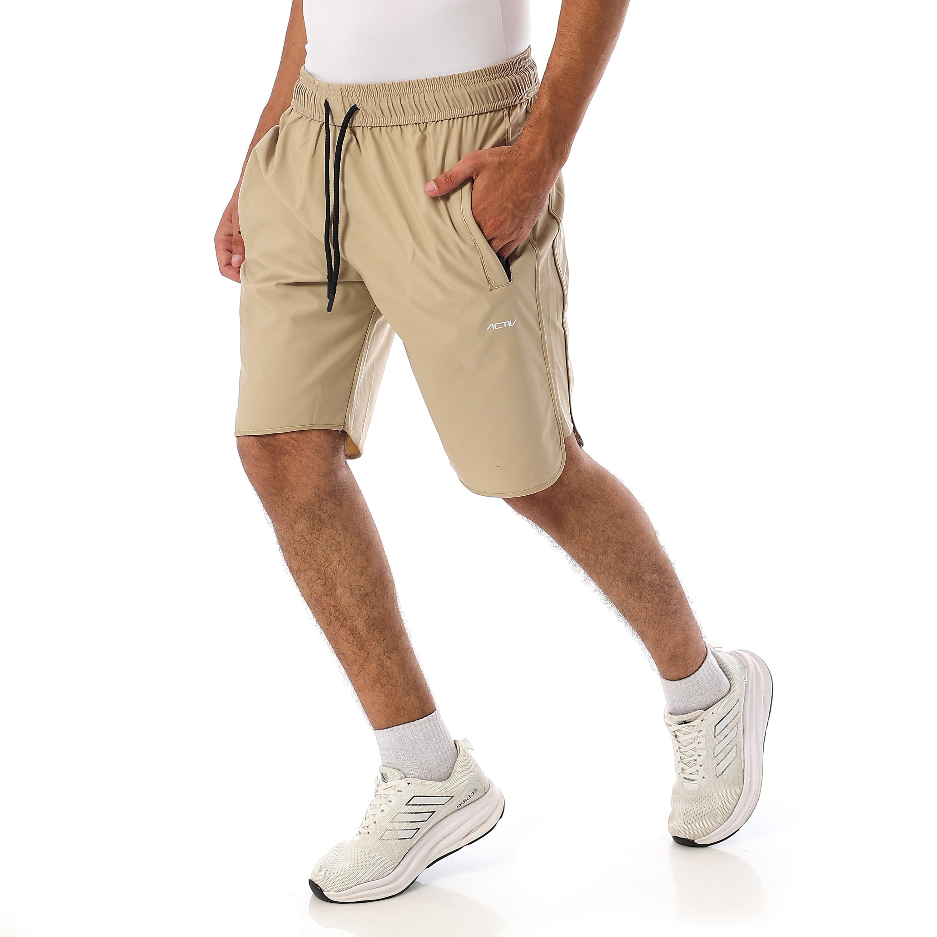 ACTIV MEN'S MESH SPORTS SHORTS - COFFEE
