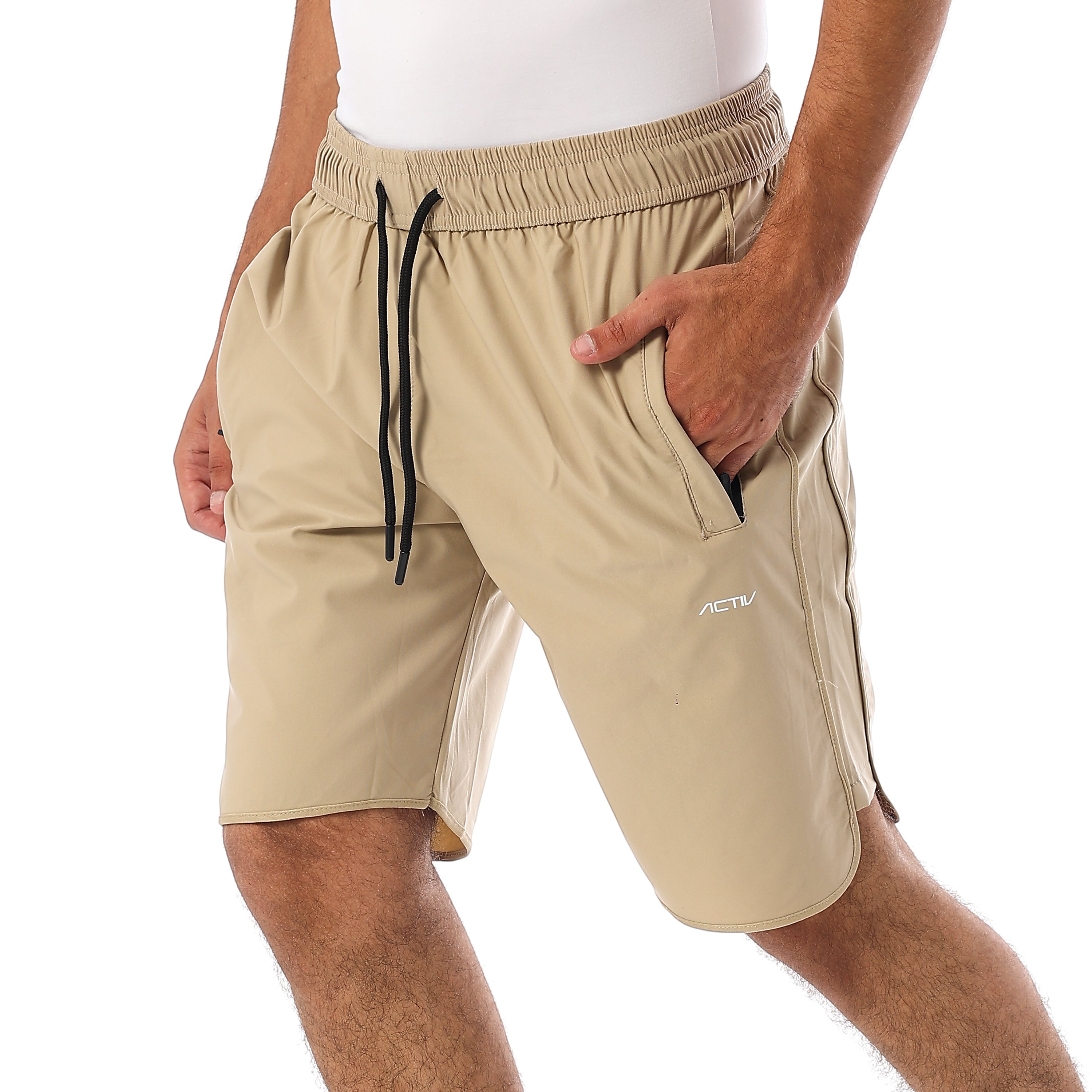 ACTIV MEN'S MESH SPORTS SHORTS - COFFEE