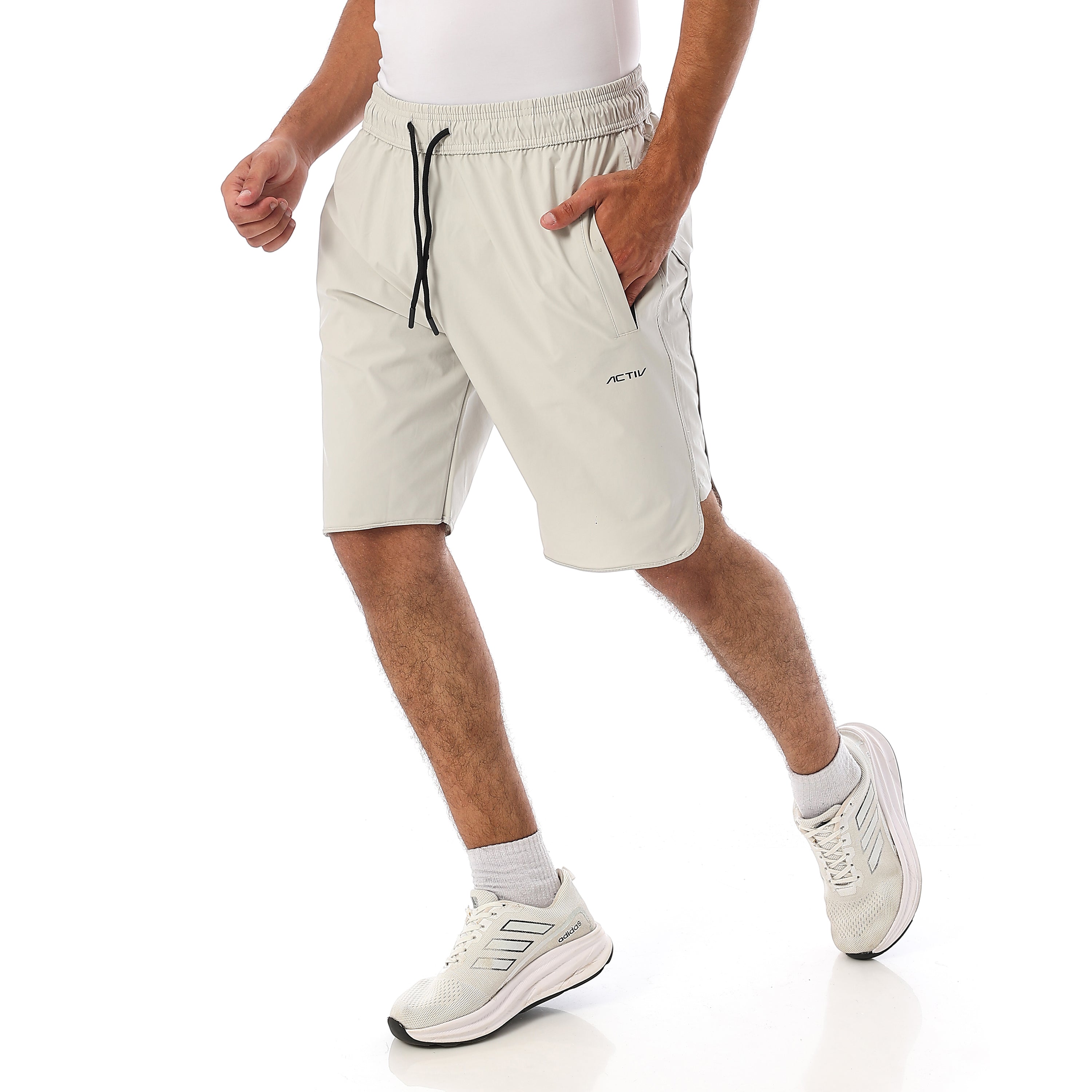 ACTIV MEN'S MESH SPORTS SHORTS - L.GREY