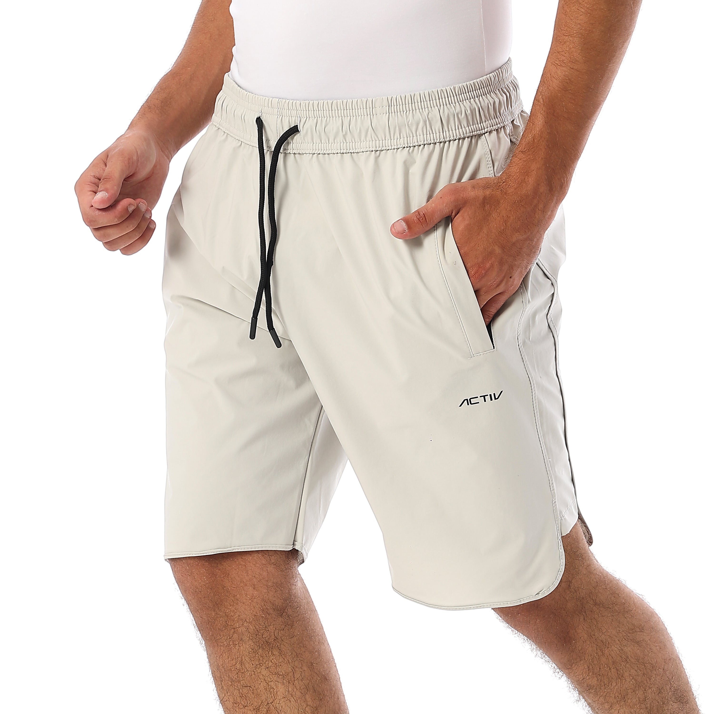 ACTIV MEN'S MESH SPORTS SHORTS - L.GREY