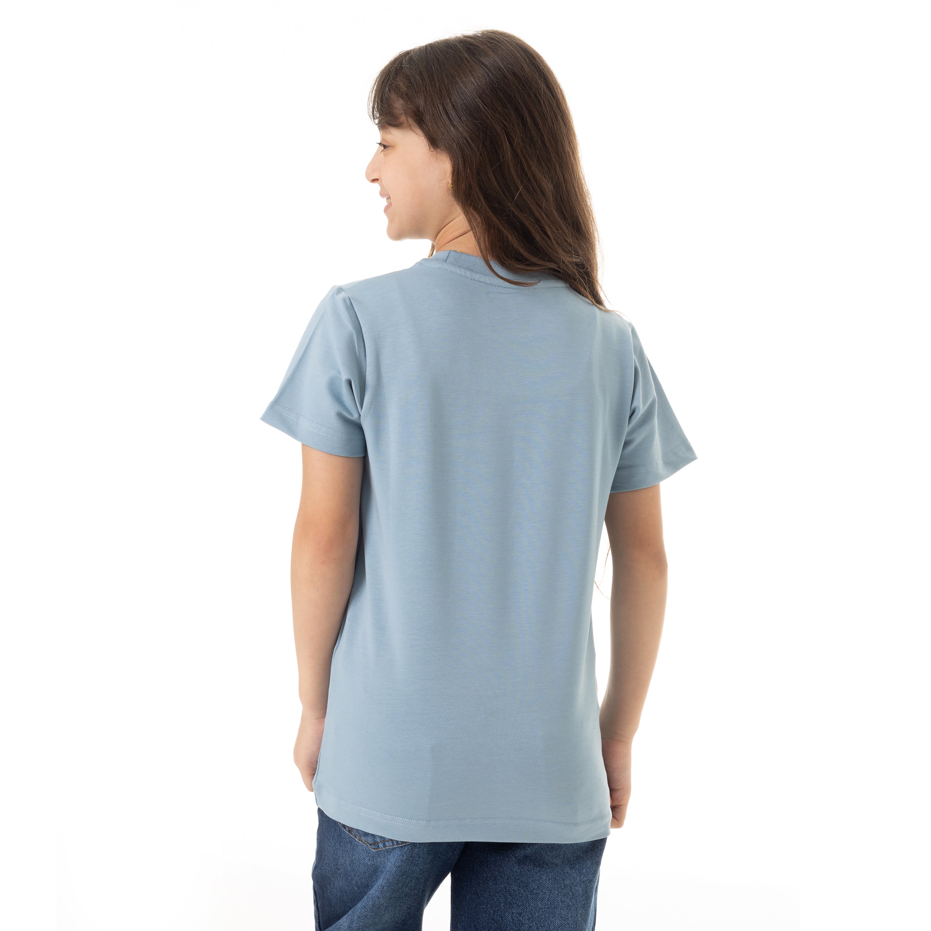 BEACH PARTY PRINT T-SHIRT - BABYBLUE