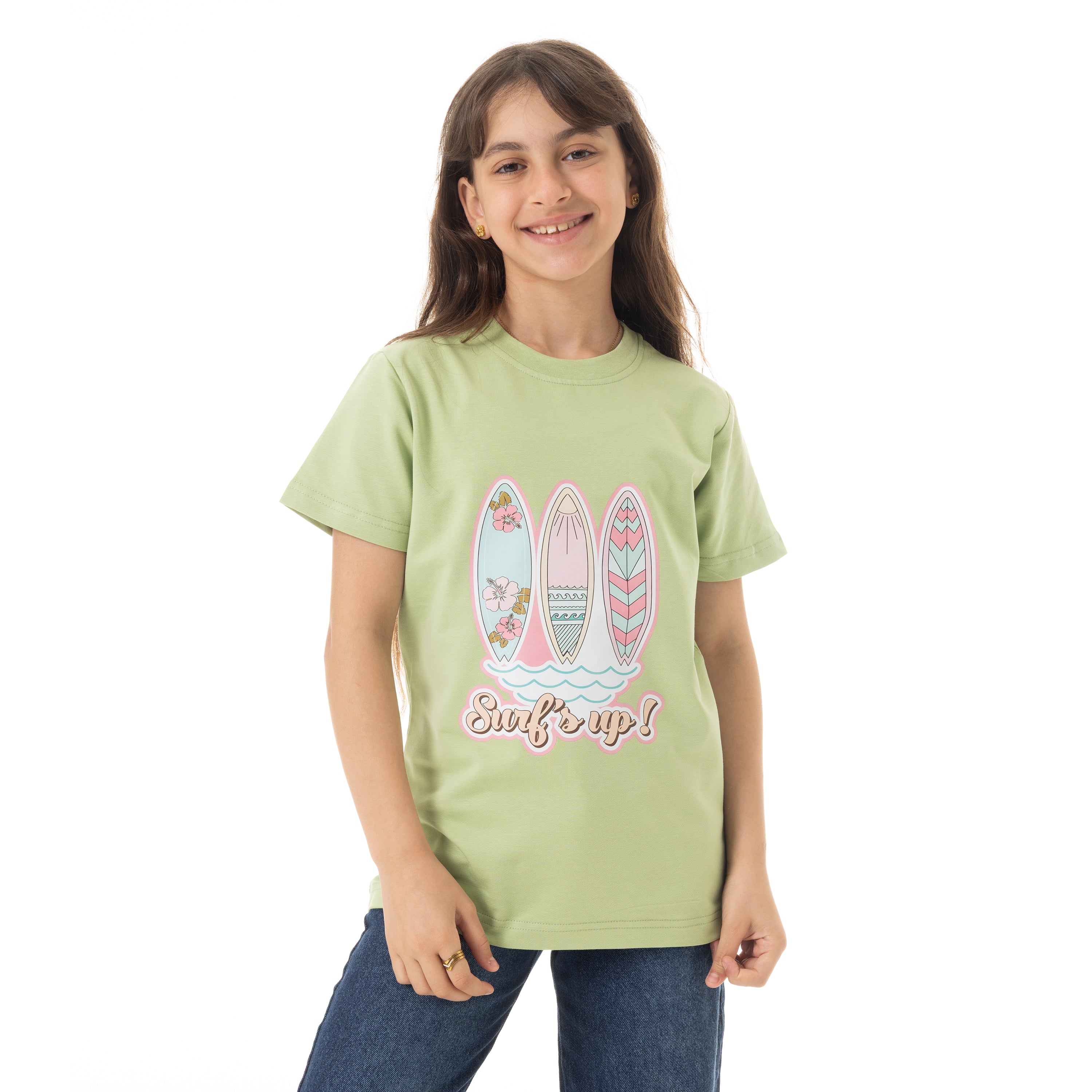 SURF’S UP PRINT T-SHIRT - MINT
