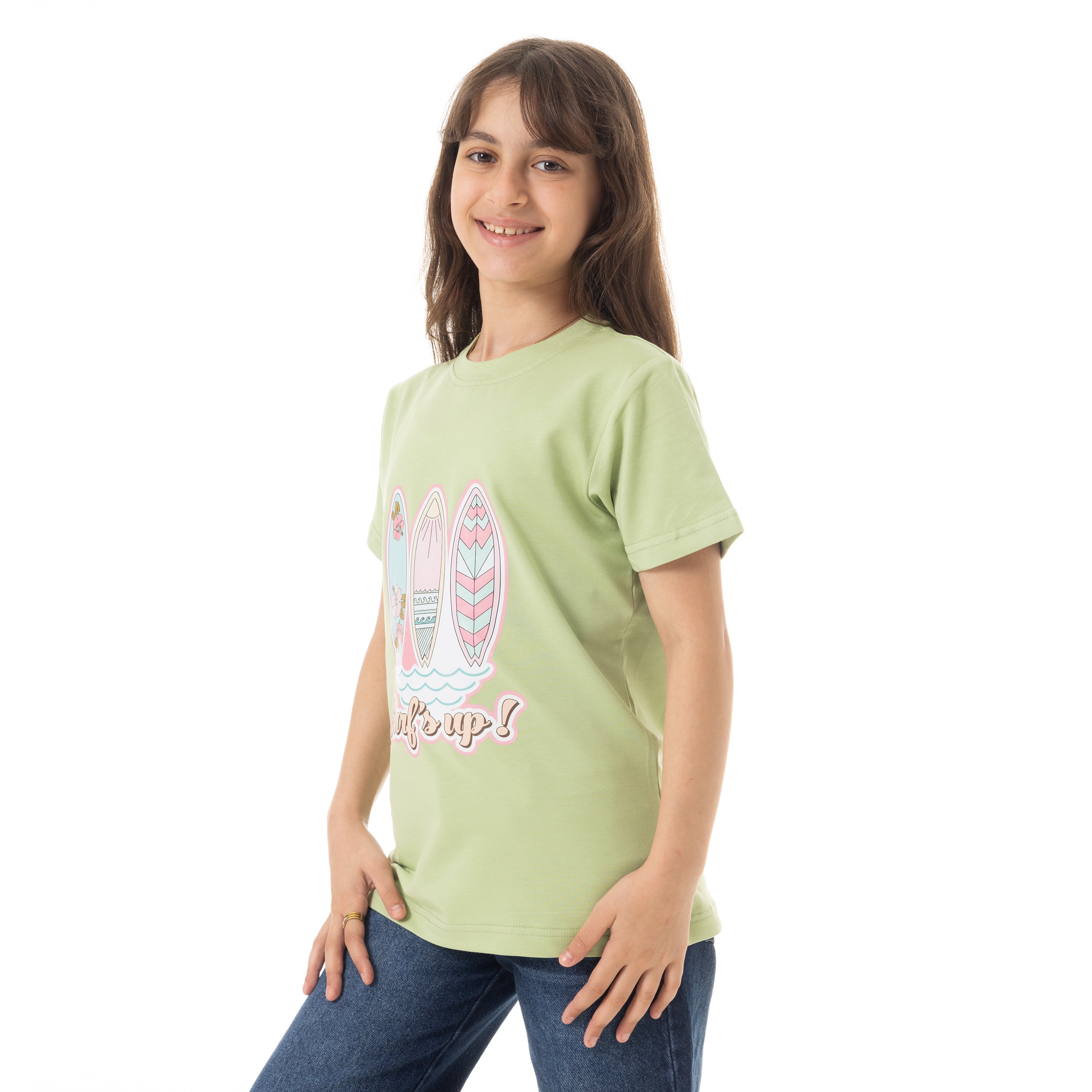 SURF’S UP PRINT T-SHIRT - MINT