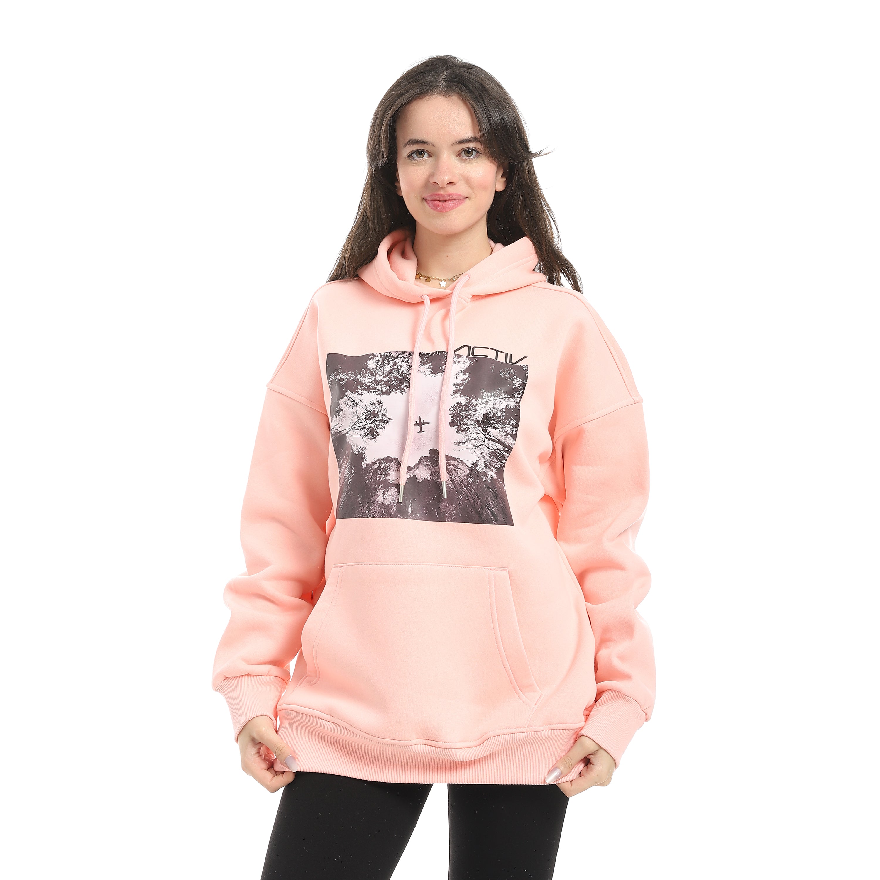 ACTIV FLIGHT MODE PRINT HOODIE - خوخي