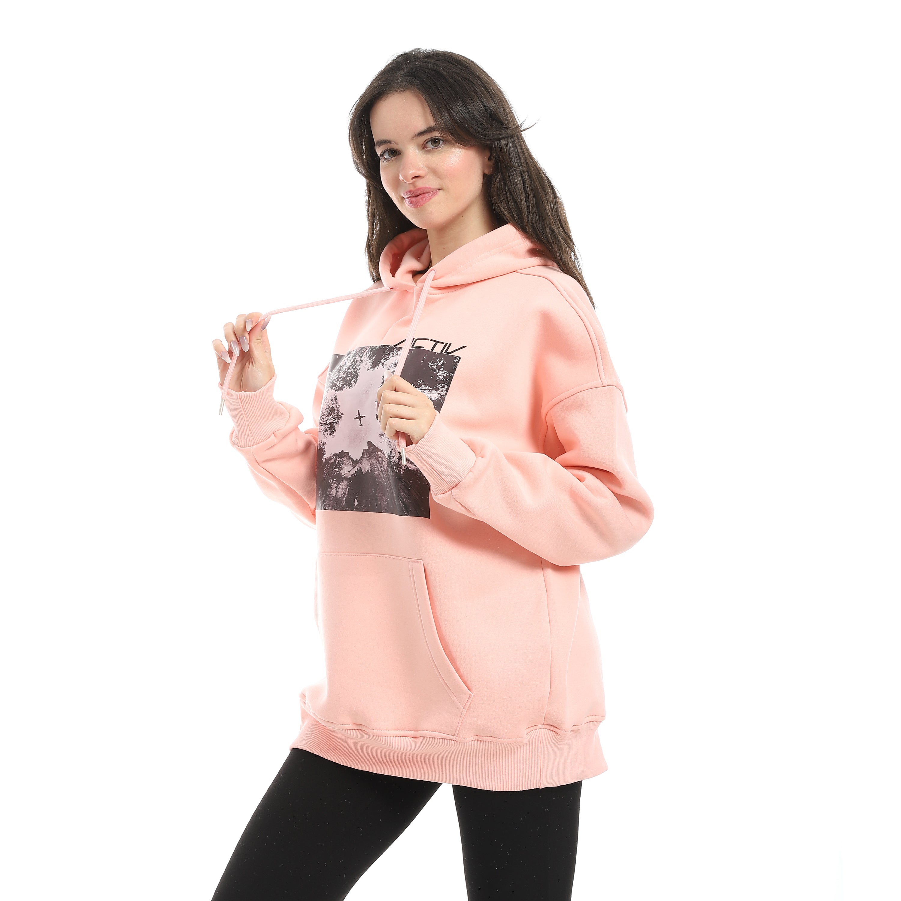 ACTIV FLIGHT MODE PRINT HOODIE - خوخي