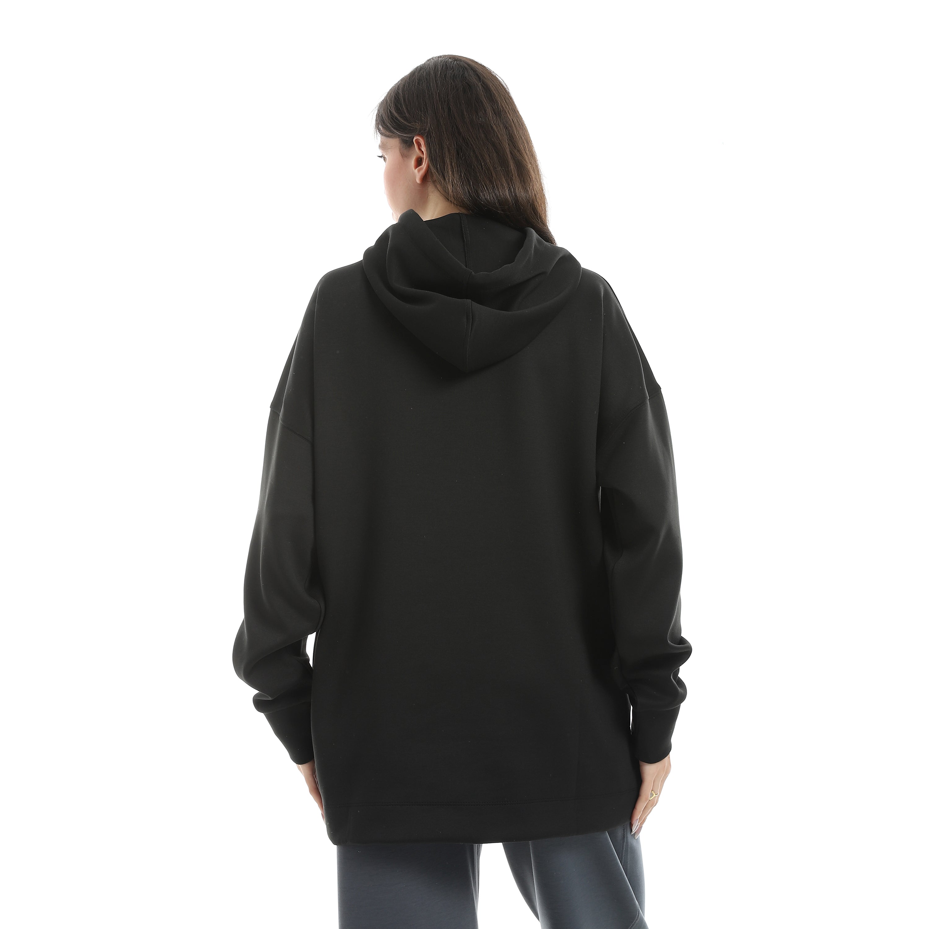 سويت شيرت اكتف حريمي بزنط - اسود