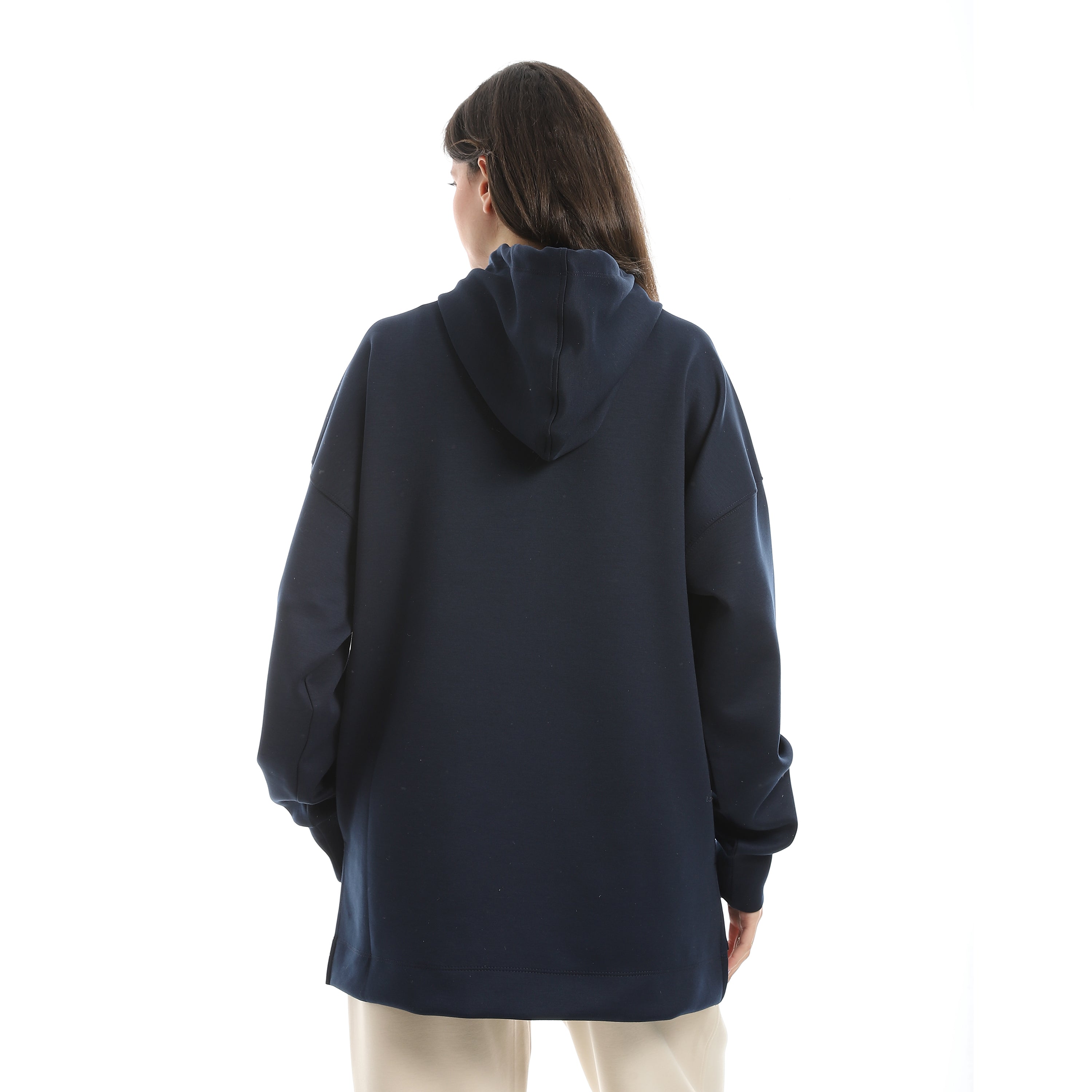 سويت شيرت اكتف حريمي بزنط - ازرق غامق