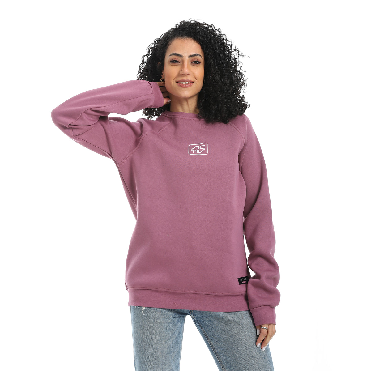 سويت شيرت اكتف حريمي - بنفسجي