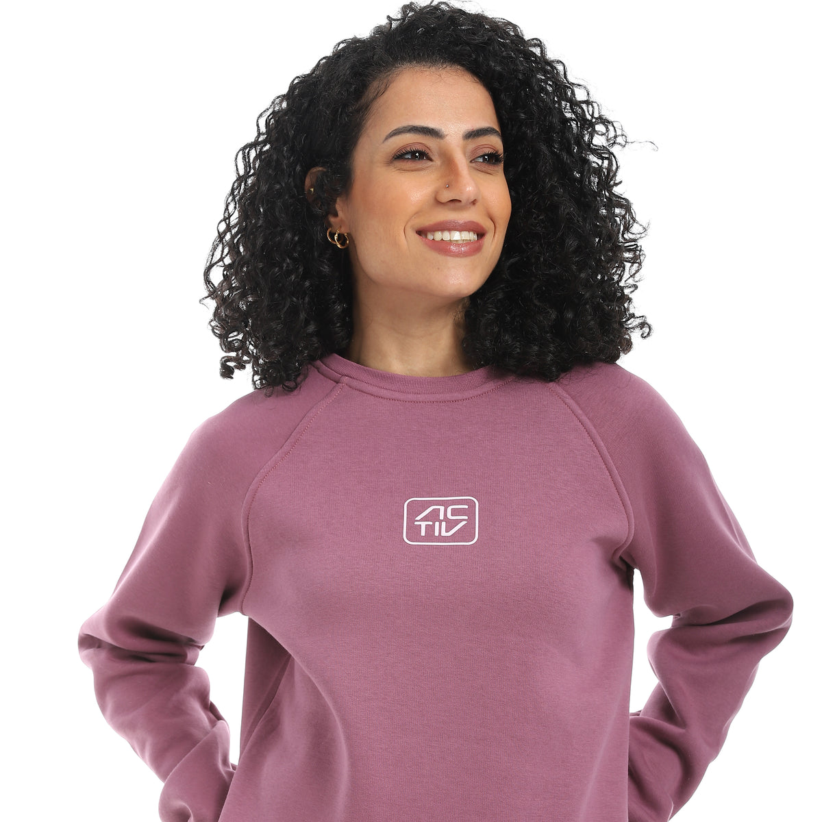 سويت شيرت اكتف حريمي - بنفسجي