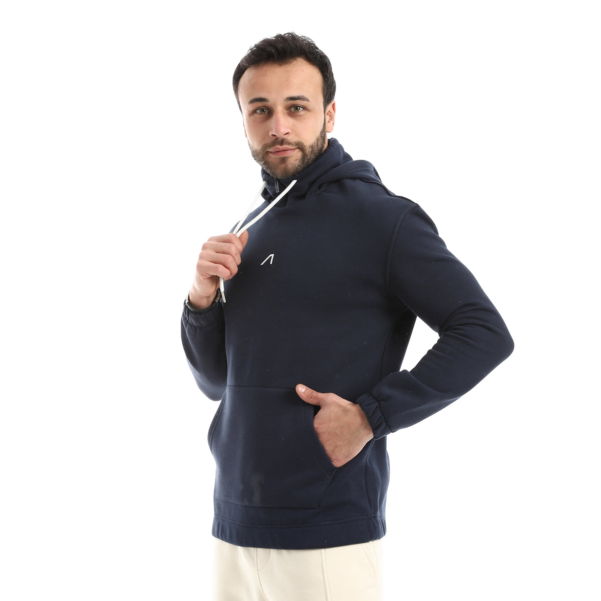 سويت شيرت اكتف رجالي بزنط - ازرق غامق