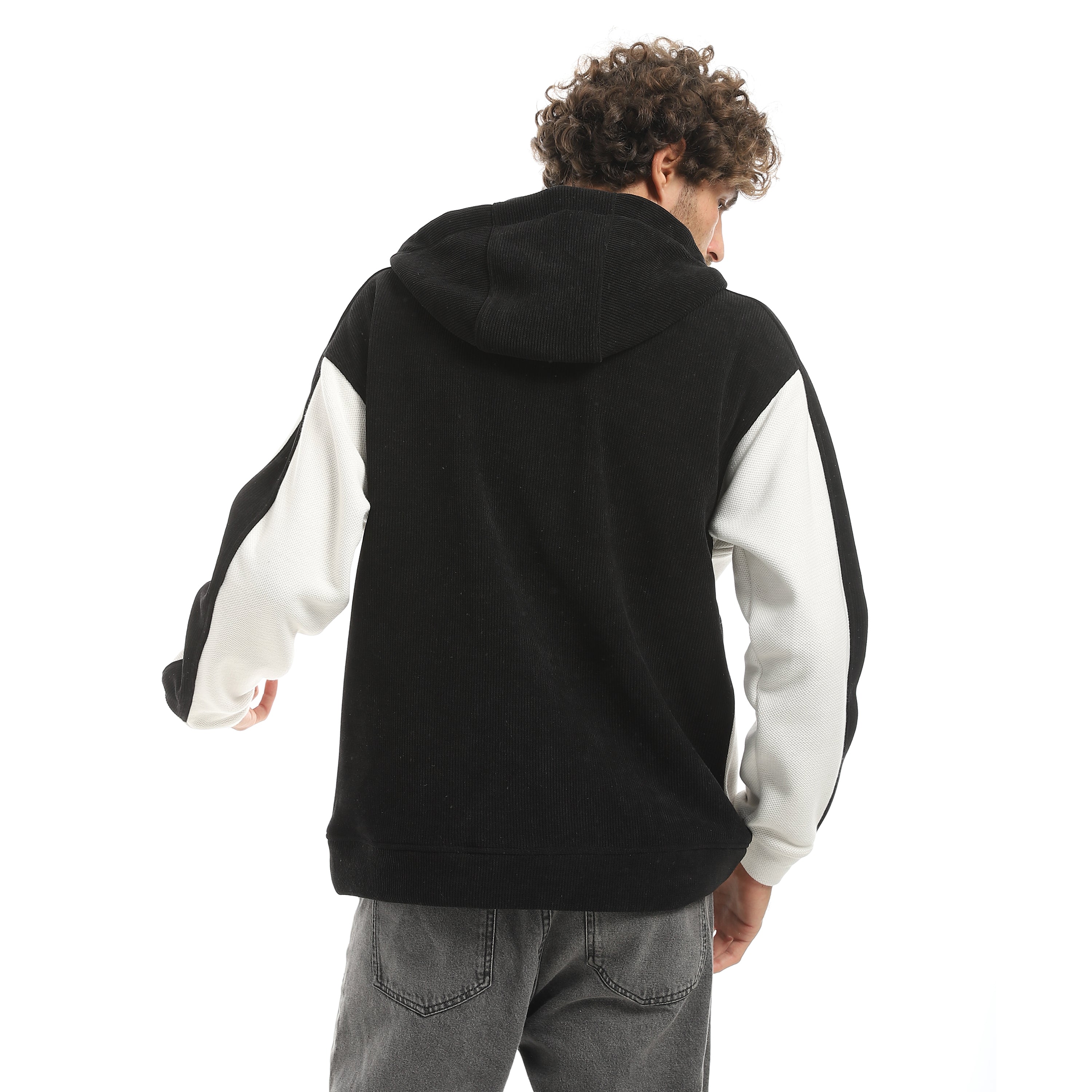 ACTIV MEN'S HOODIE - BLK & WHT