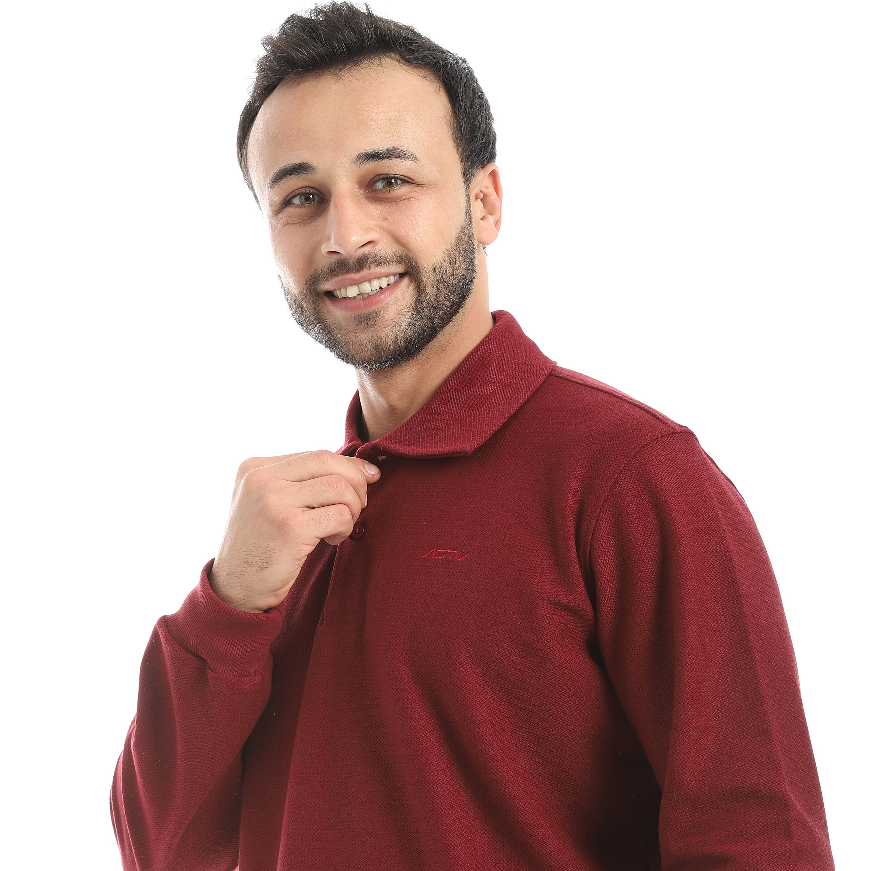 ACTIV MEN'S SWEATSHIRT - BURGUNDY