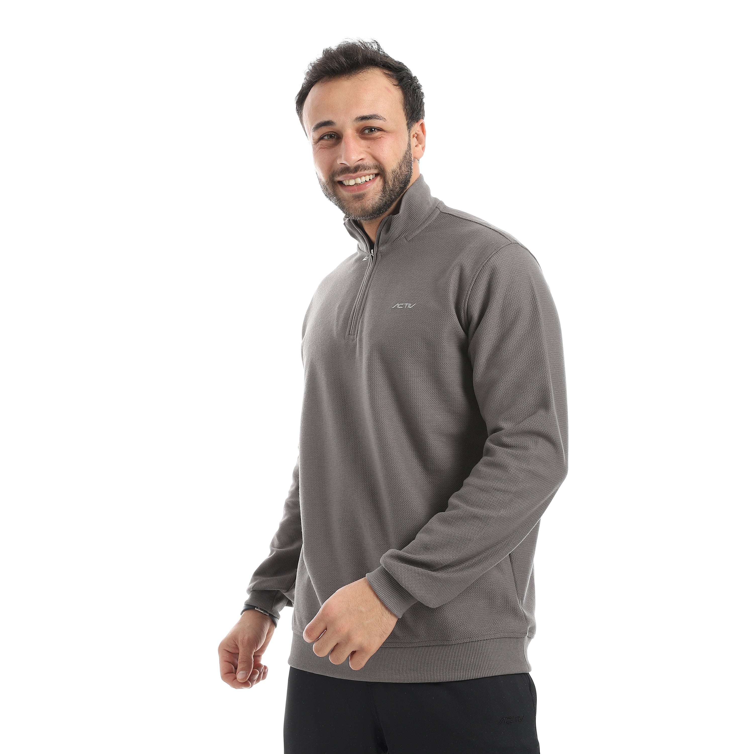 سويت شيرت نص ياقه1A&TIE
 - حديدي