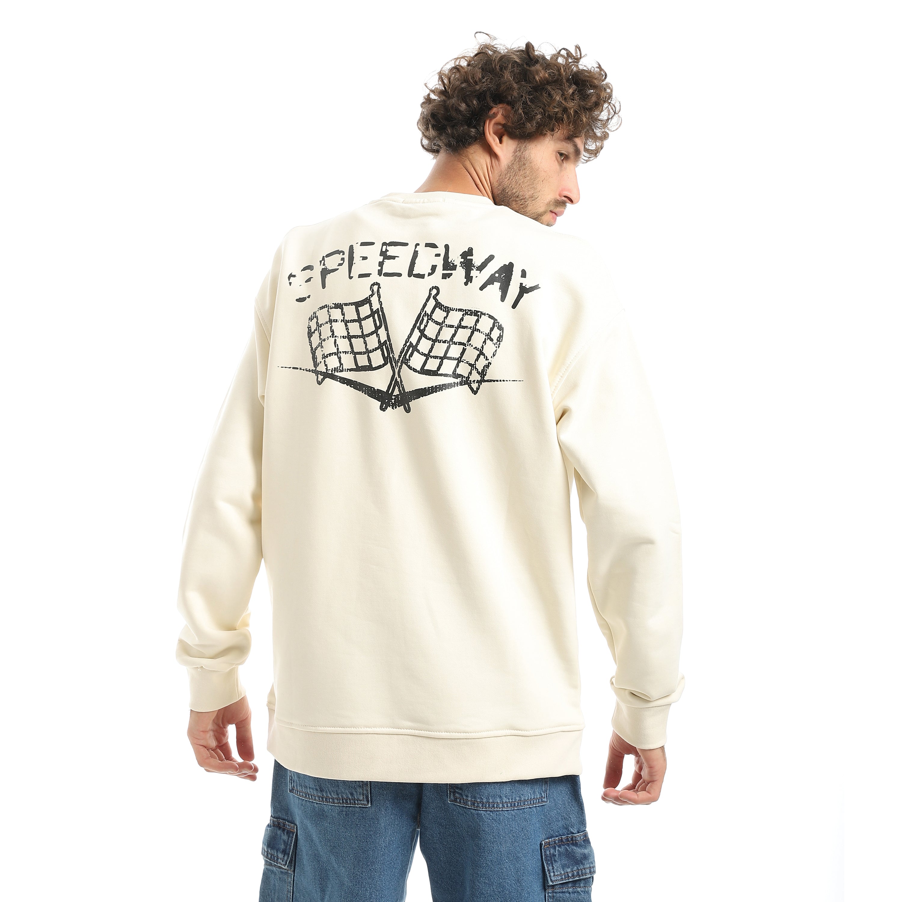 ACTIV MEN'S SWEATSHIRT - كريمي