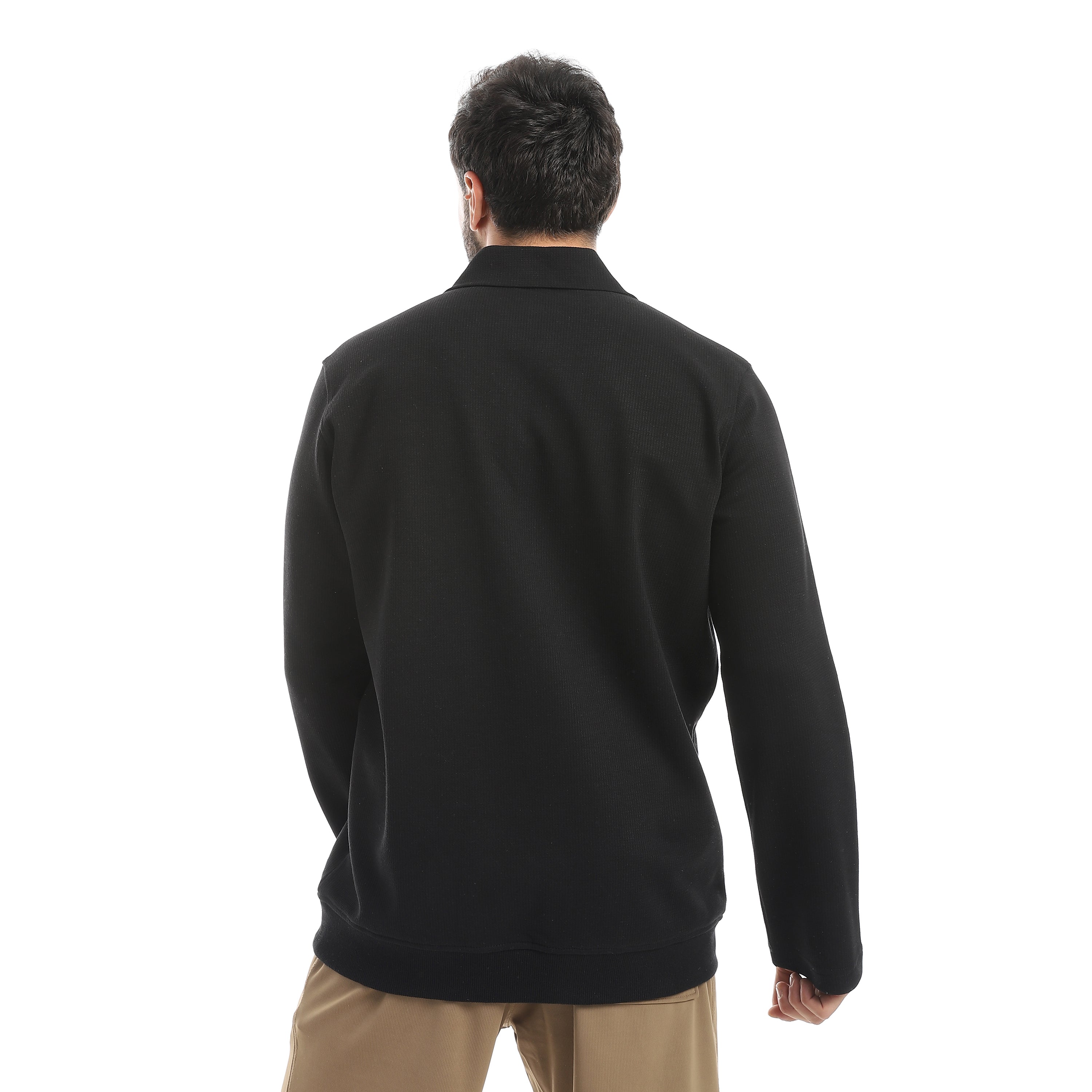 سويت شيرت ياقه2T&A - اسود