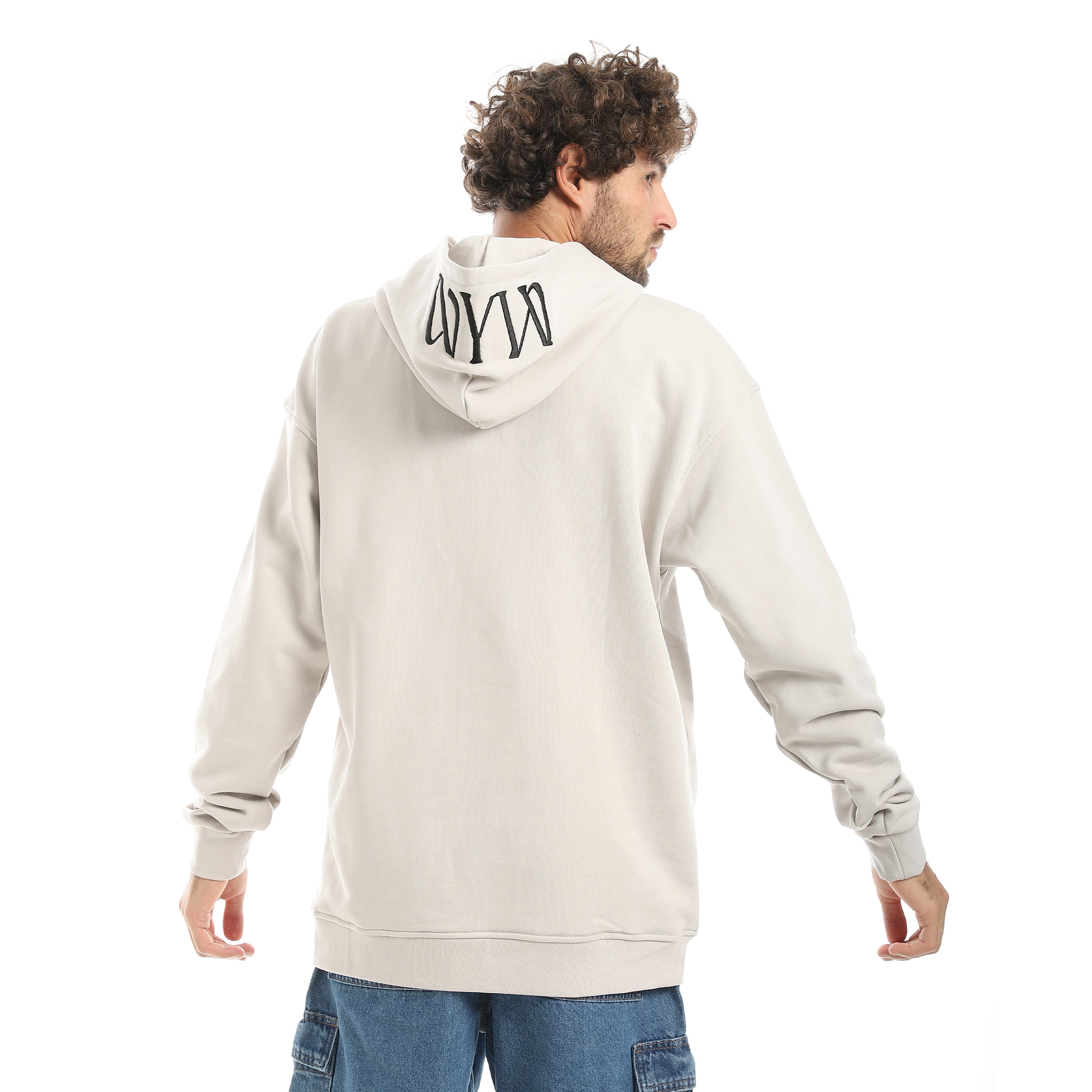 سويت شيرت اكفت رجالي كابشون - فضي