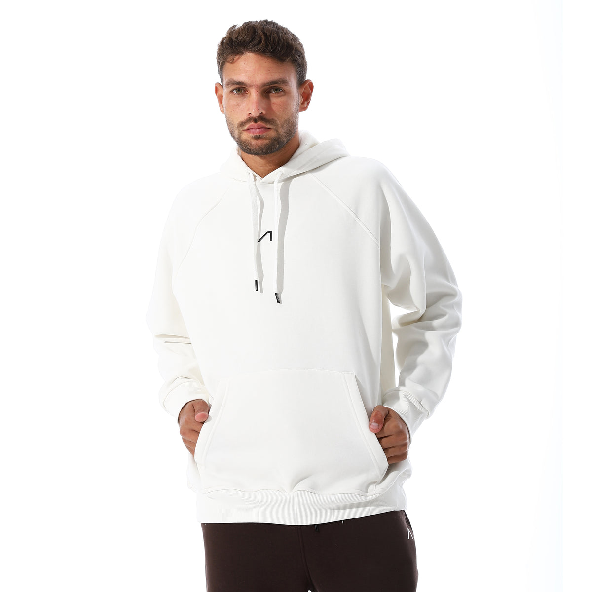 ACTIV BASIC OVERSIZED HOODIE - WHITE