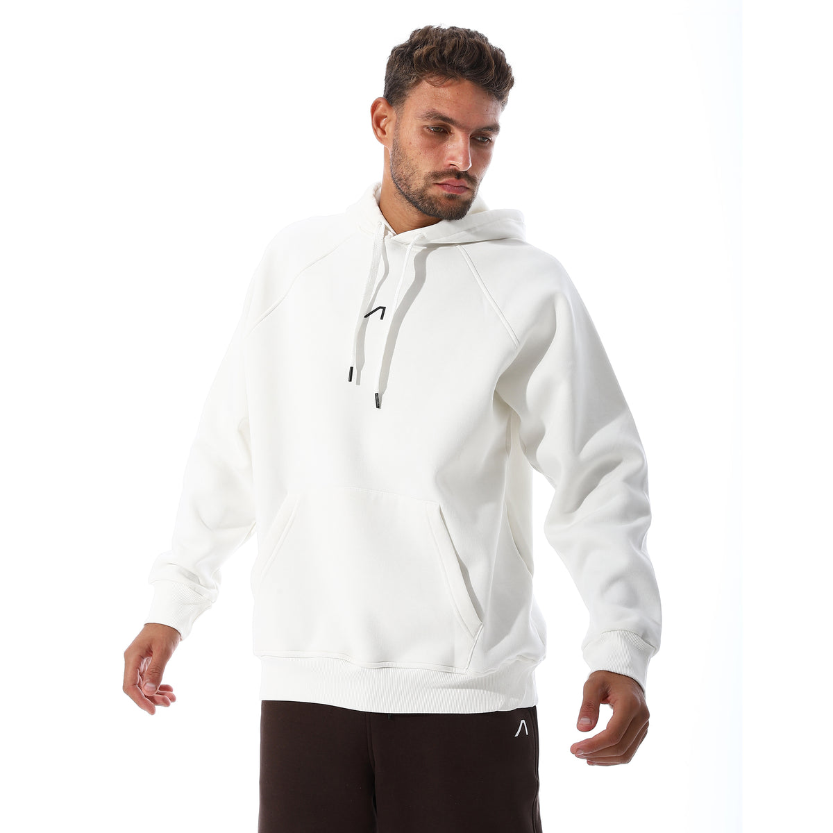 ACTIV BASIC OVERSIZED HOODIE - WHITE