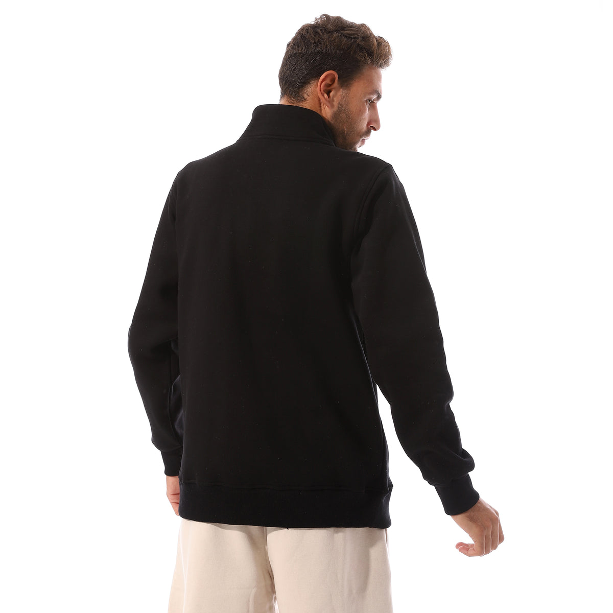 ACTIV STAND HALFZIP SWEATSHIRT - BLACK