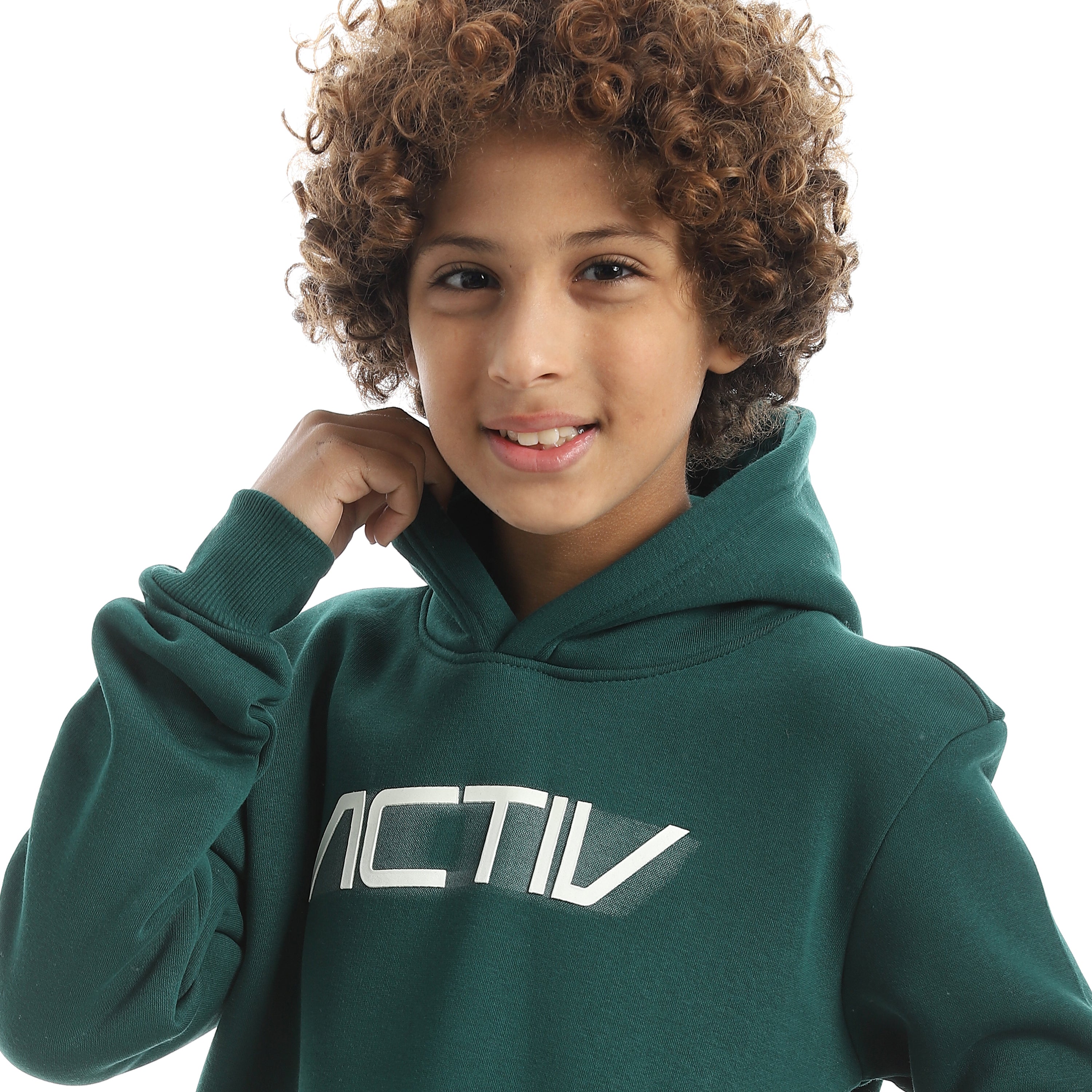 سويت شيرت اكتف اطفالي بزنط - زيتي