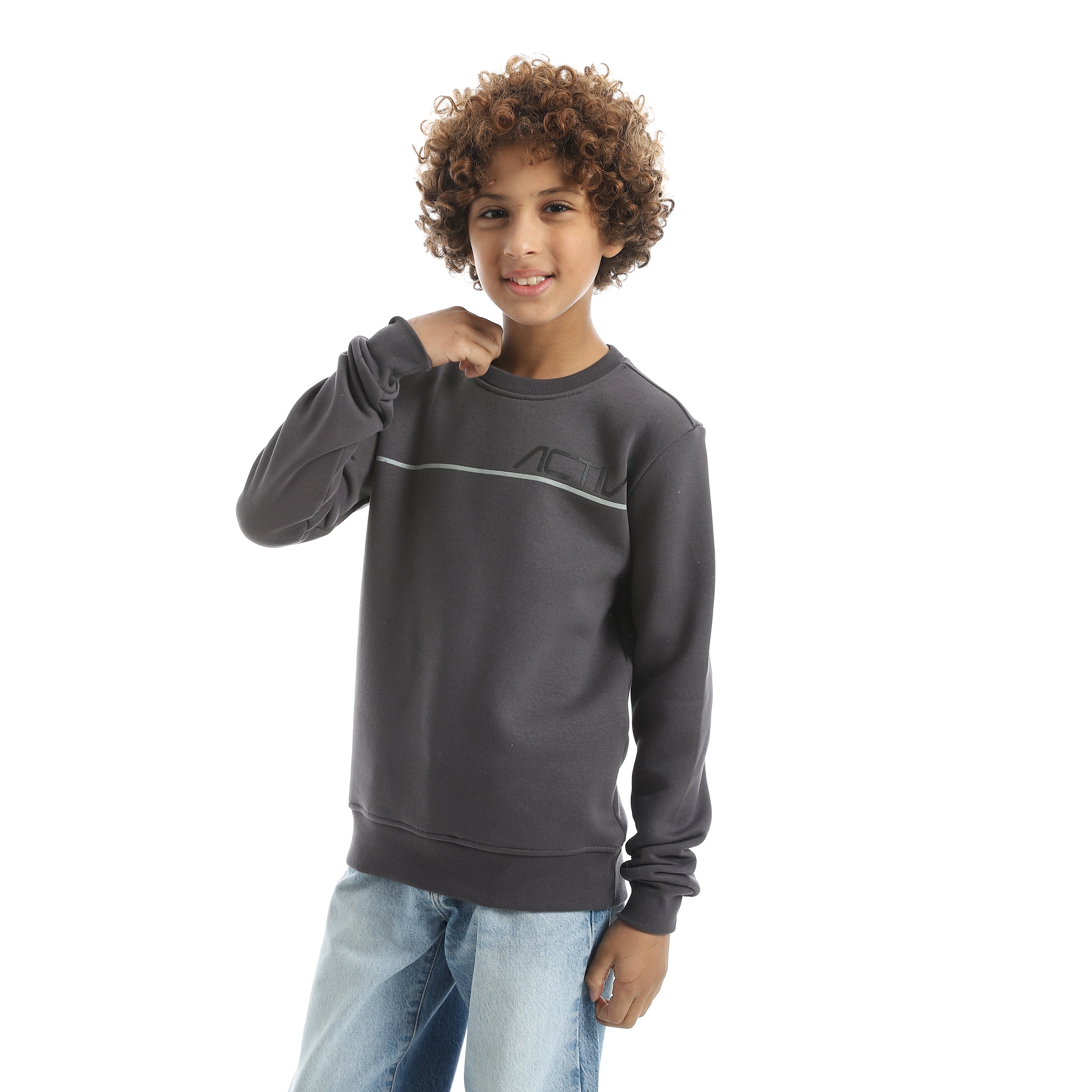 سويت شيرت اكتف اطفالي - حديدي