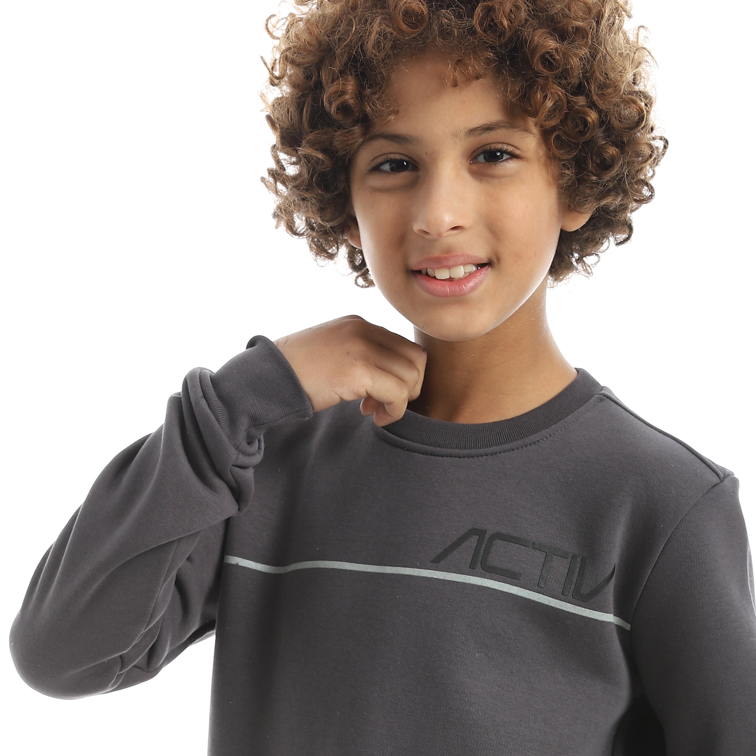 سويت شيرت اكتف اطفالي - حديدي