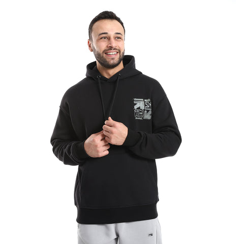 ACTIVNEW HOODED SWEATSHIRT - BLACK