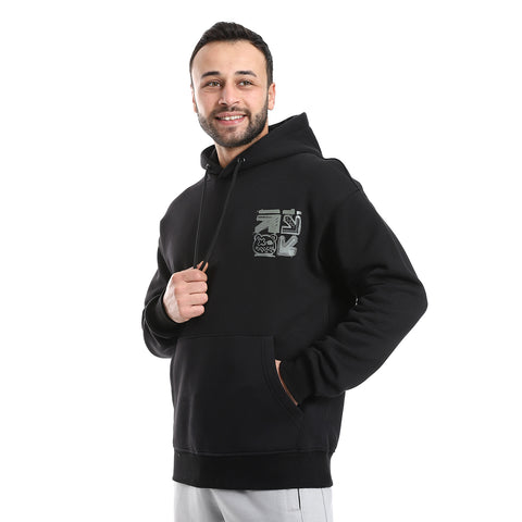 ACTIVNEW HOODED SWEATSHIRT - BLACK