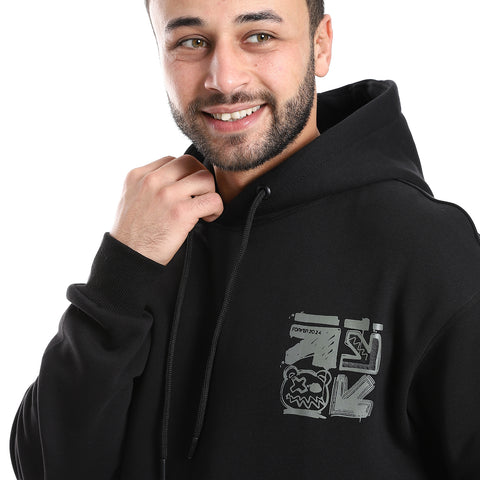 ACTIVNEW HOODED SWEATSHIRT - BLACK