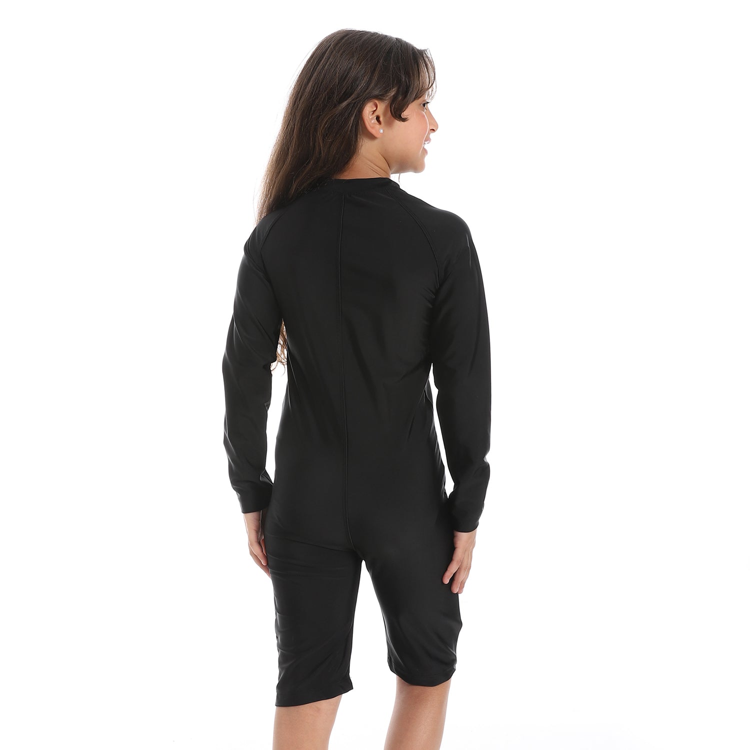ACTIV GIRLS S/S SWIMWEAR - BLACK