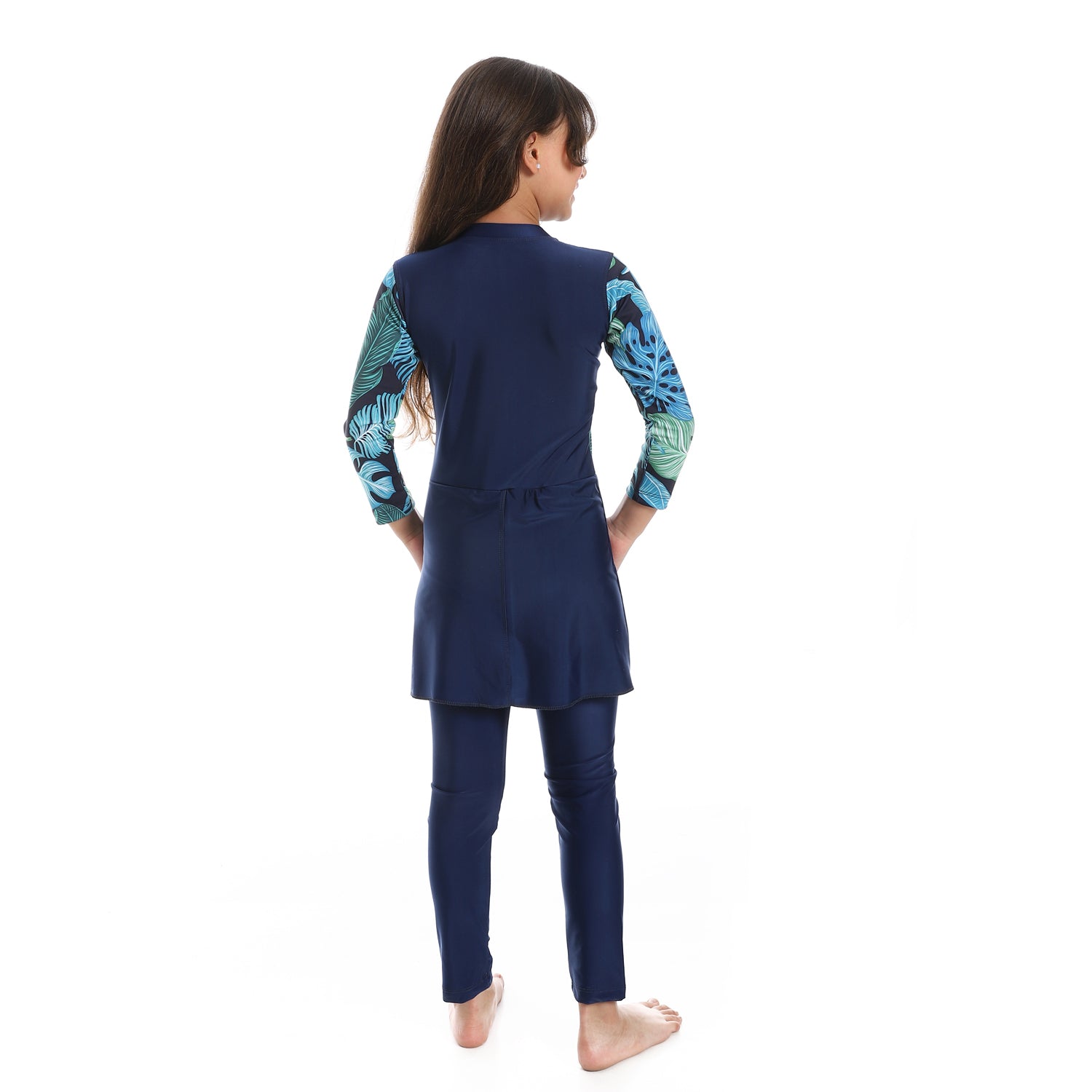 GIRLS GRAPHIC SWIMWEAR - NAVY
