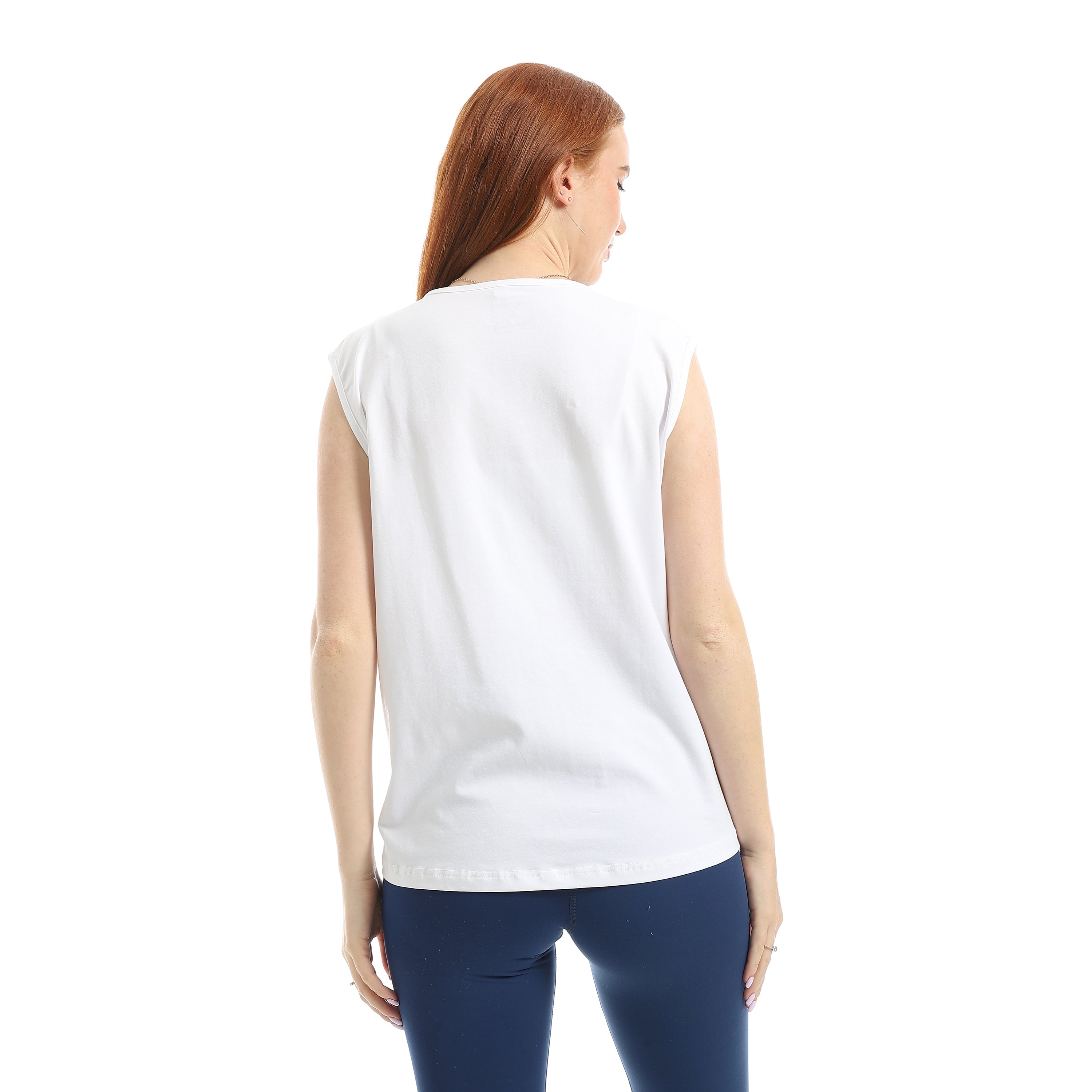 ACTIV LOGO FLOW TANK TOP - WHITE