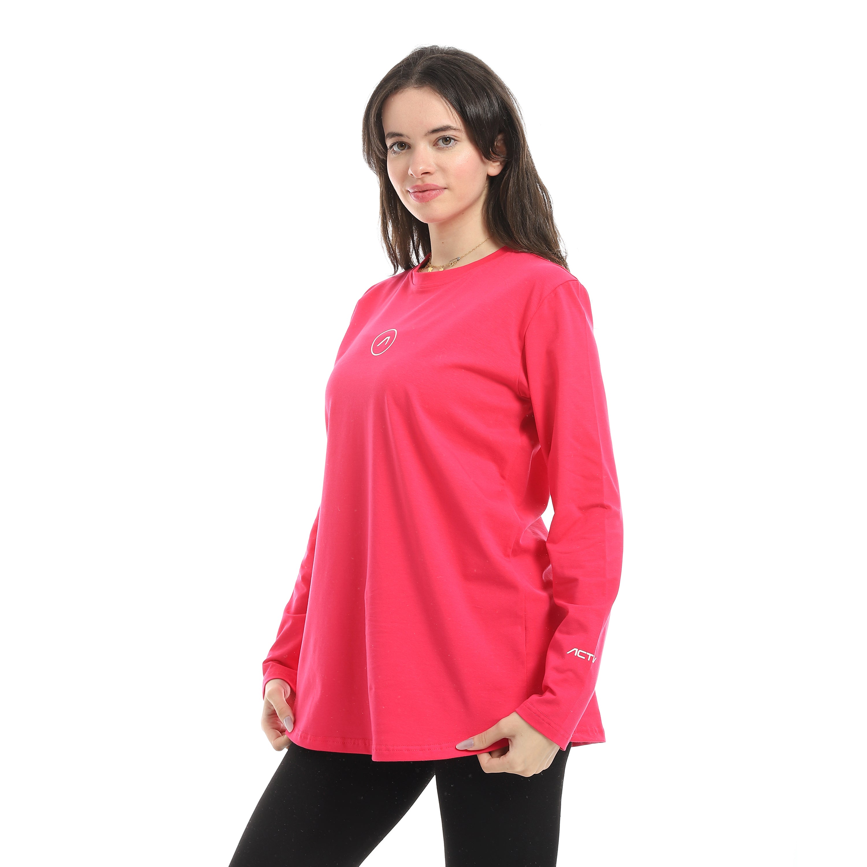 EVERYDAY LONG SLEEVE TOP - FUCHSIA