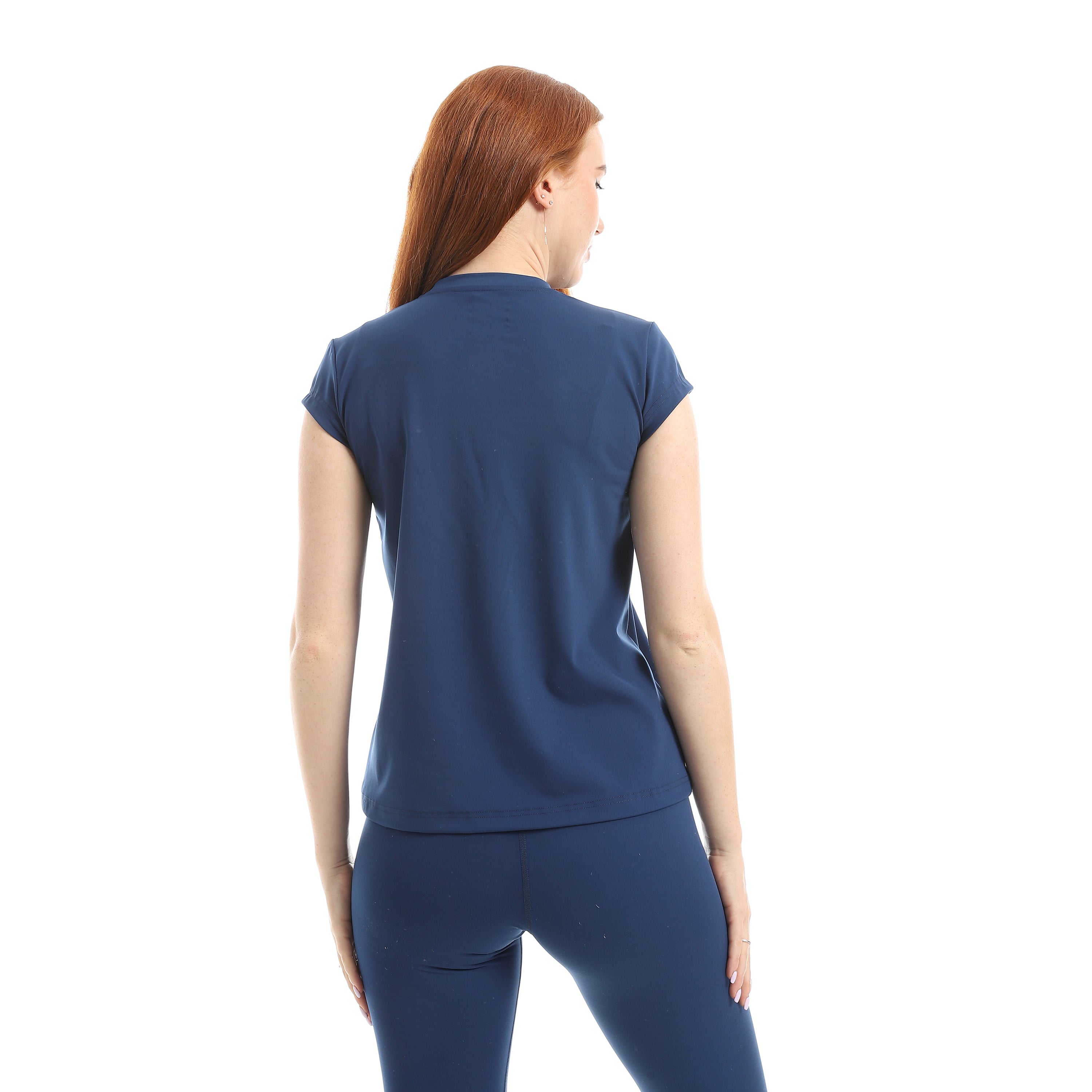 CAP SLEEVE TRAINING TOP - NAVY