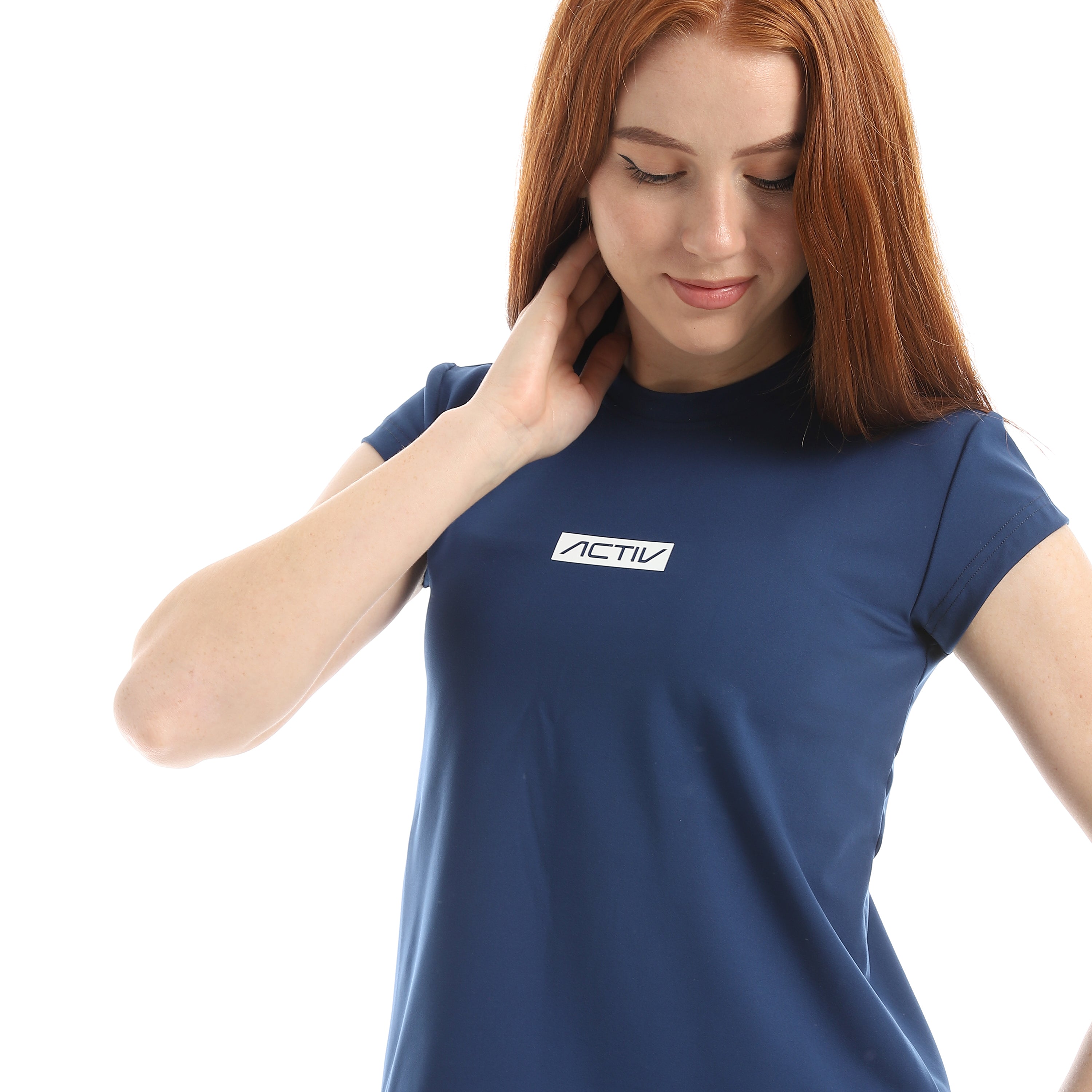 CAP SLEEVE TRAINING TOP - NAVY