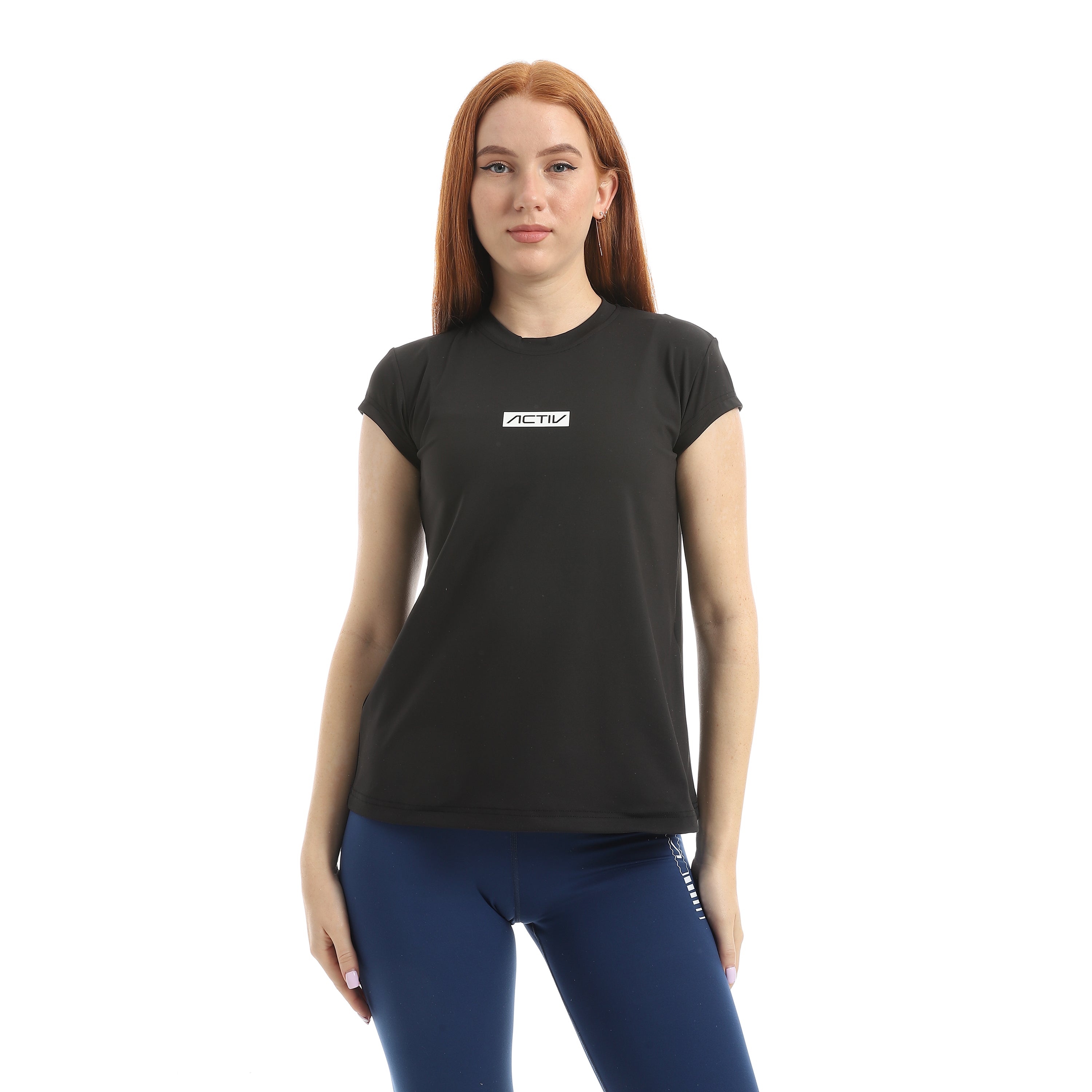 CAP SLEEVE TRAINING TOP - BLACK