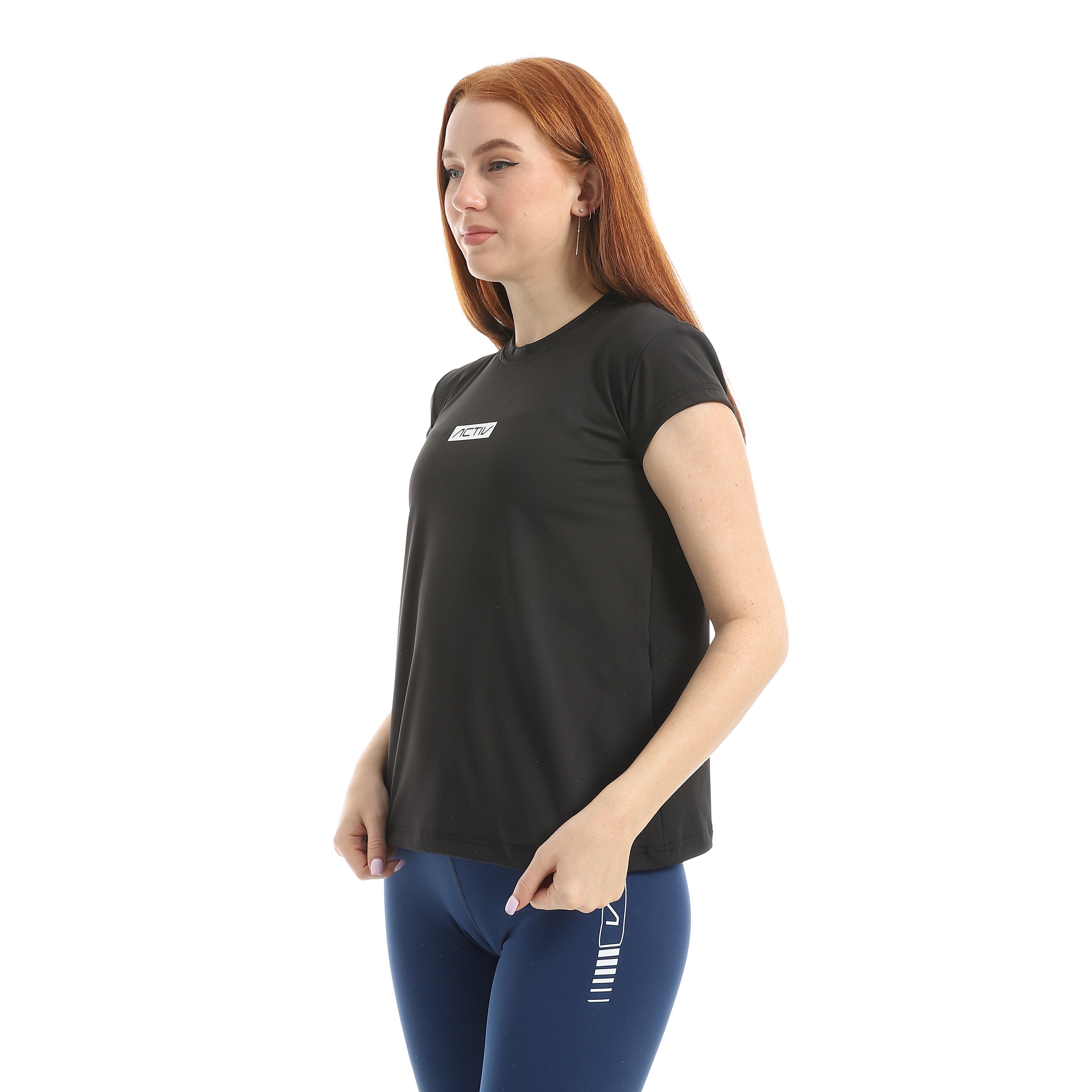 CAP SLEEVE TRAINING TOP - BLACK