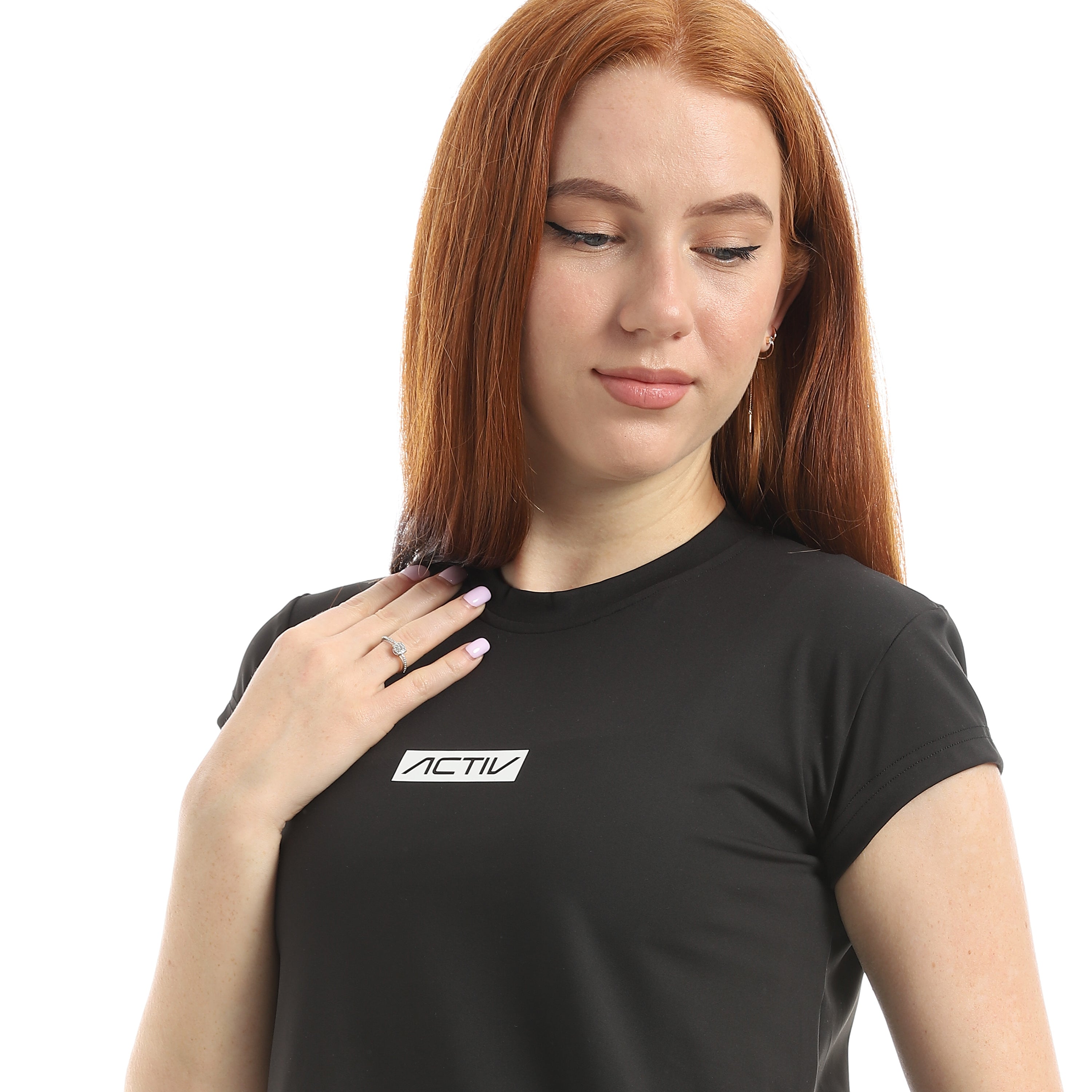 CAP SLEEVE TRAINING TOP - BLACK
