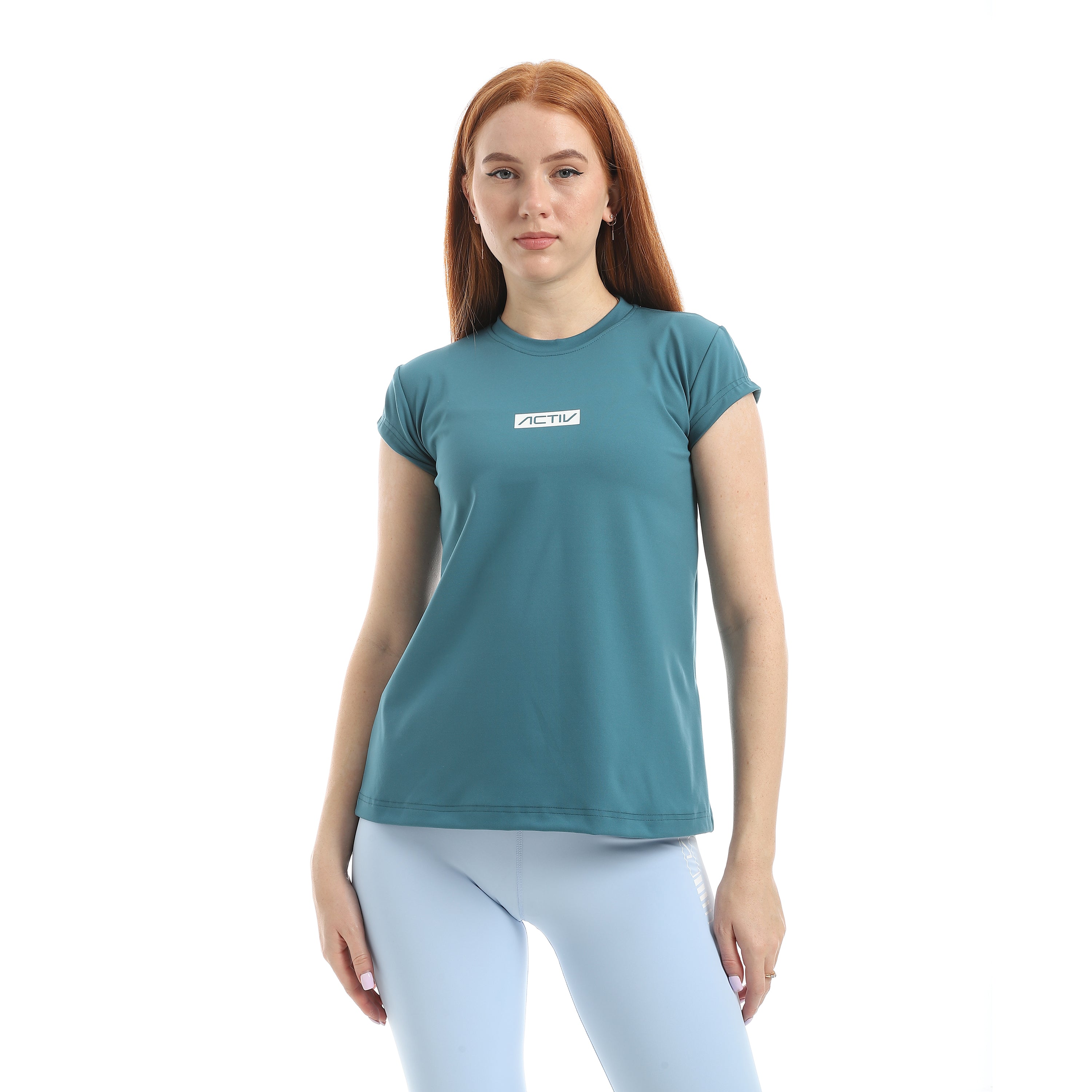 CAP SLEEVE TRAINING TOP - AQUA