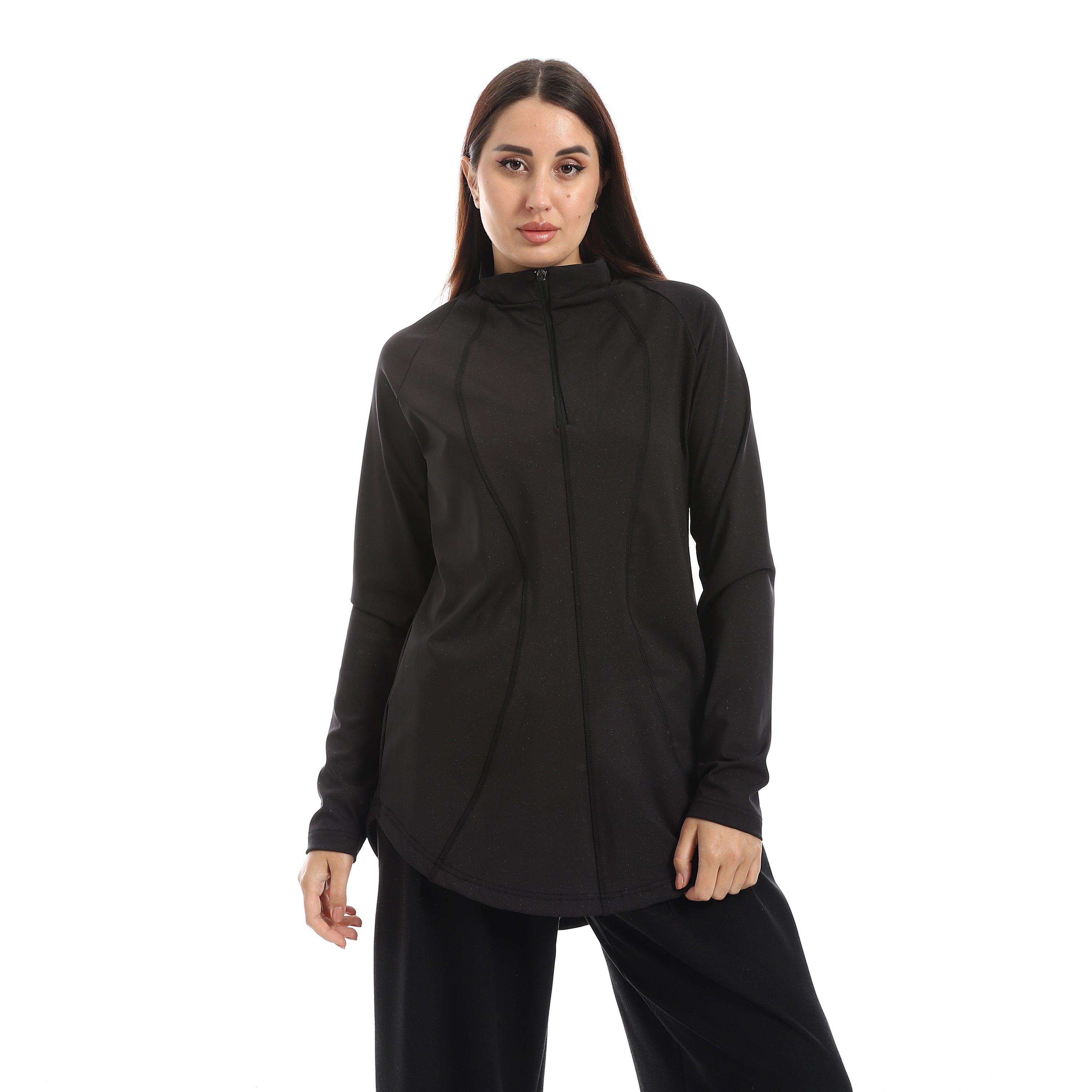 توب حريمي أكتف - اسود