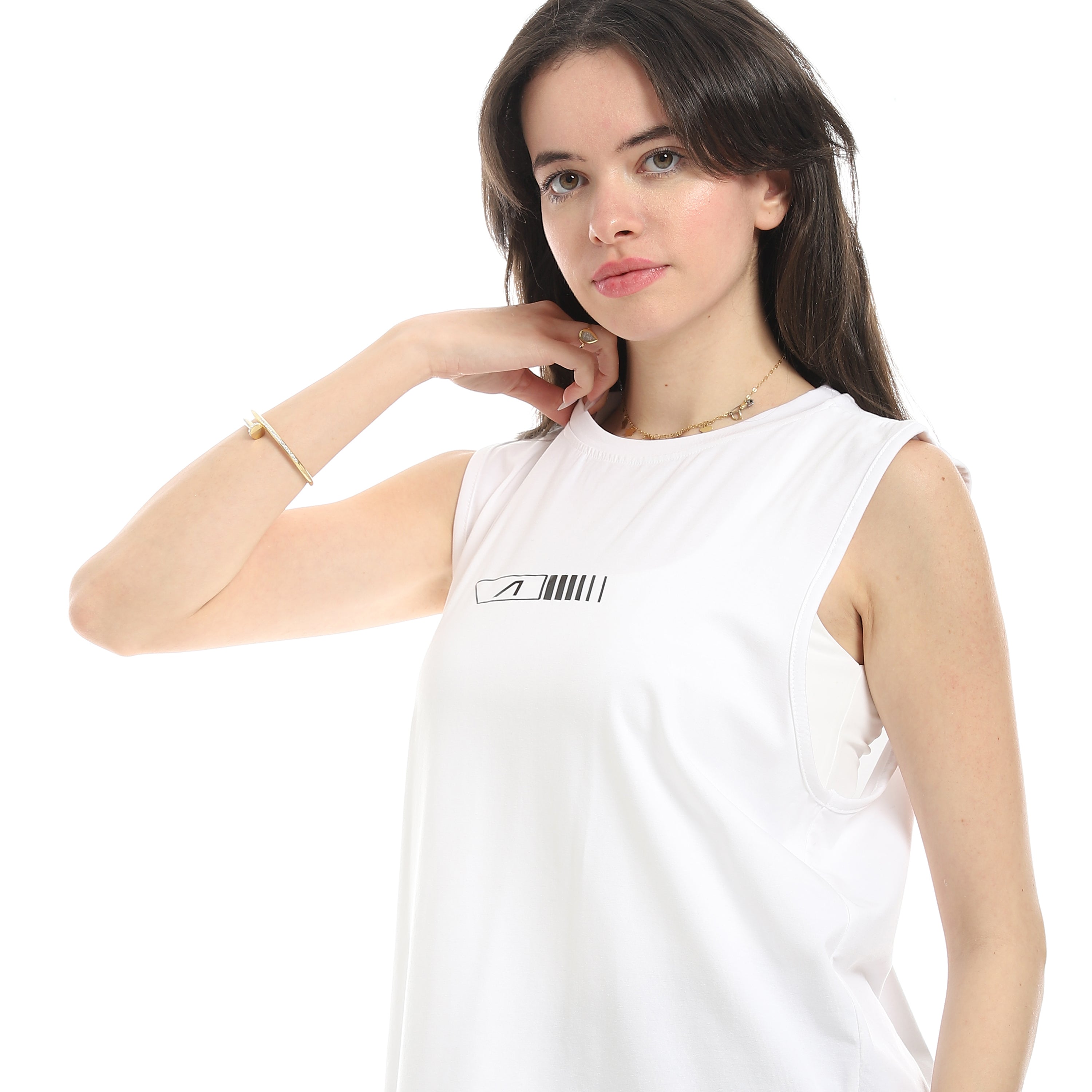 BACK TIE ACCENT TOP - WHITE