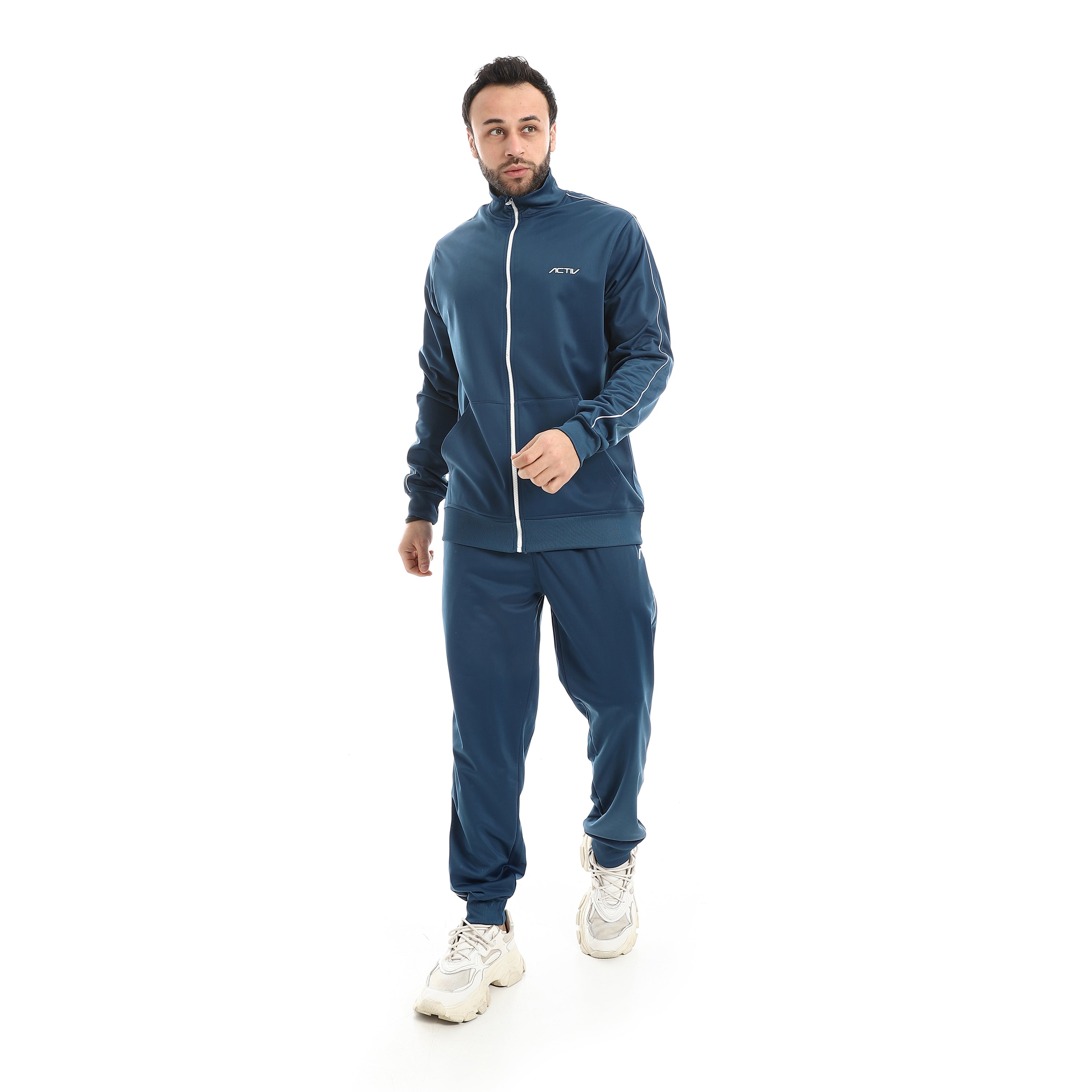 MOTION PIPING F. ZIP TRACKSUIT - D.BLUE