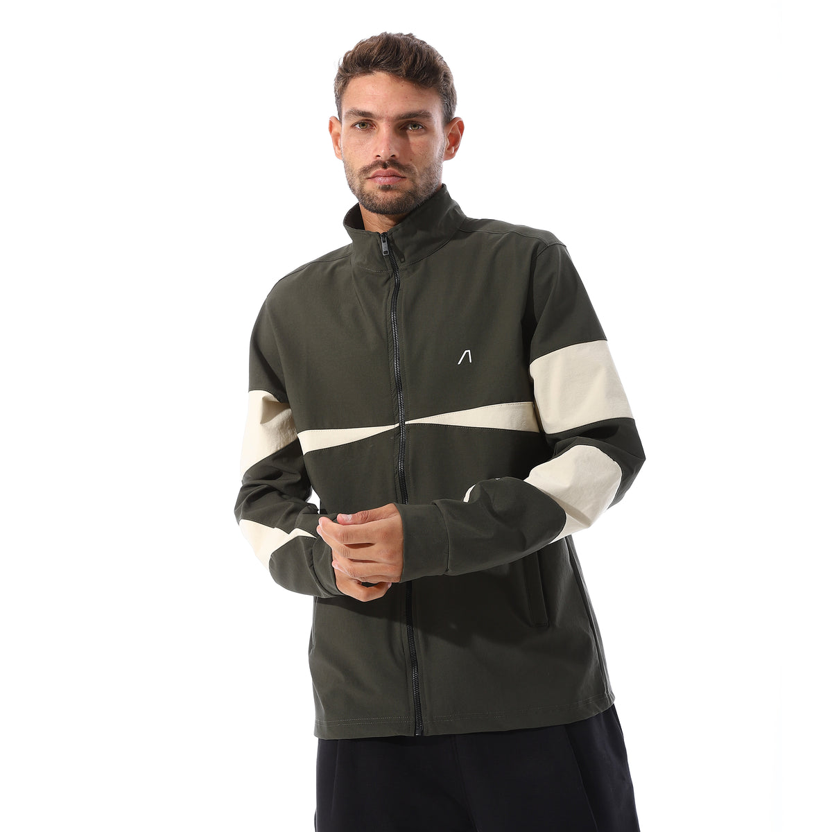 ACTIV MEN'S TRACK JACKET - OLIVE