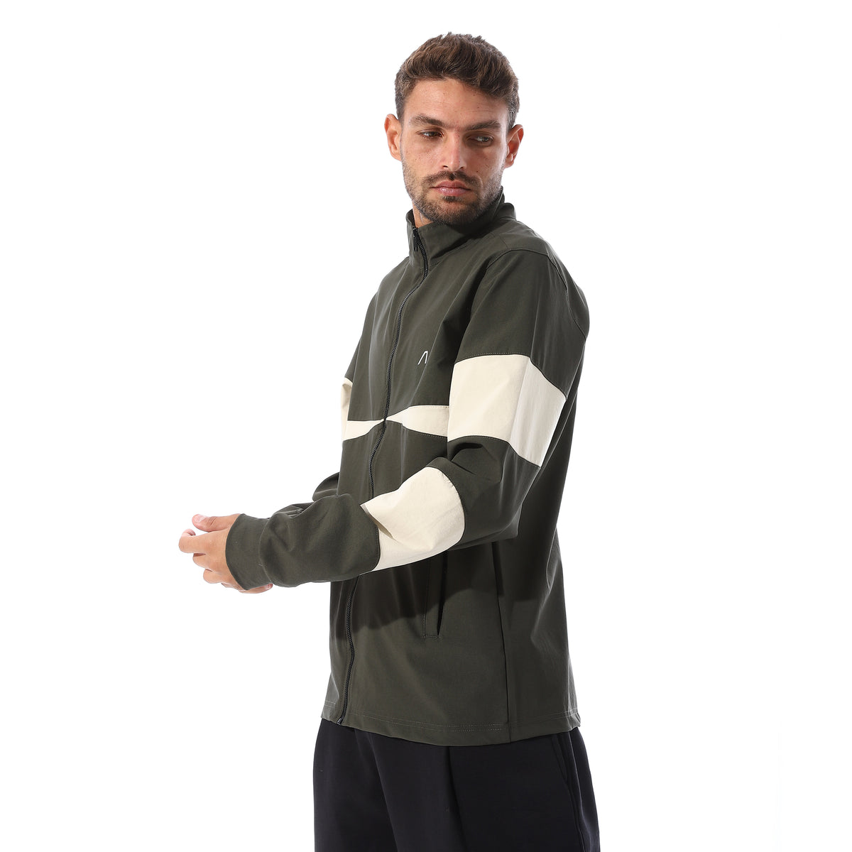 ACTIV MEN'S TRACK JACKET - OLIVE