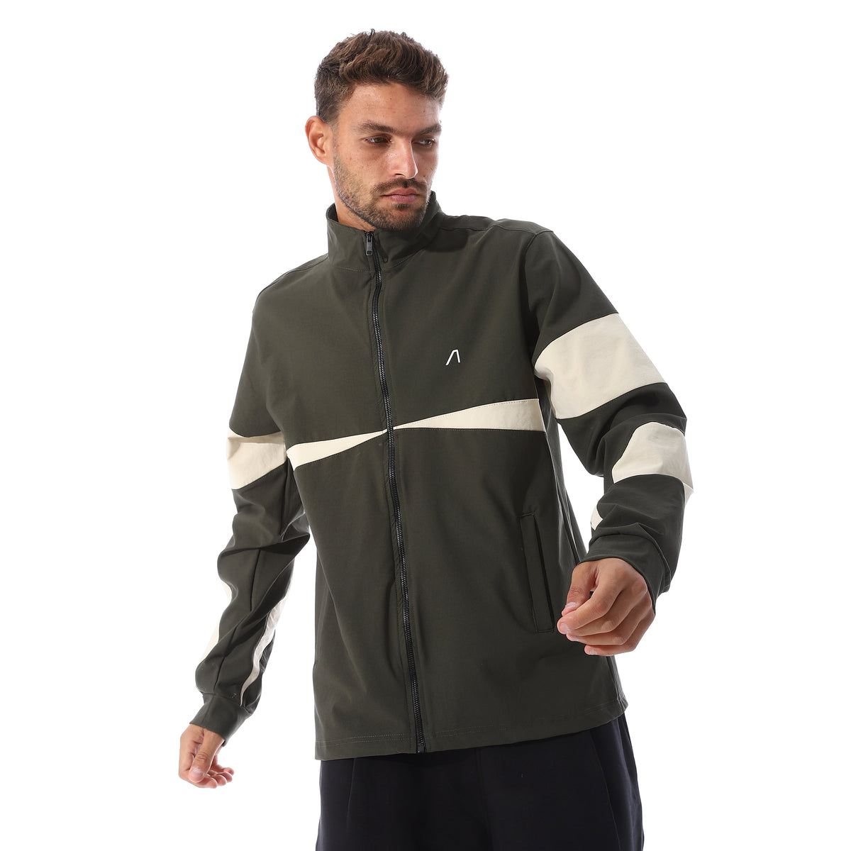 ACTIV MEN'S TRACK JACKET - OLIVE