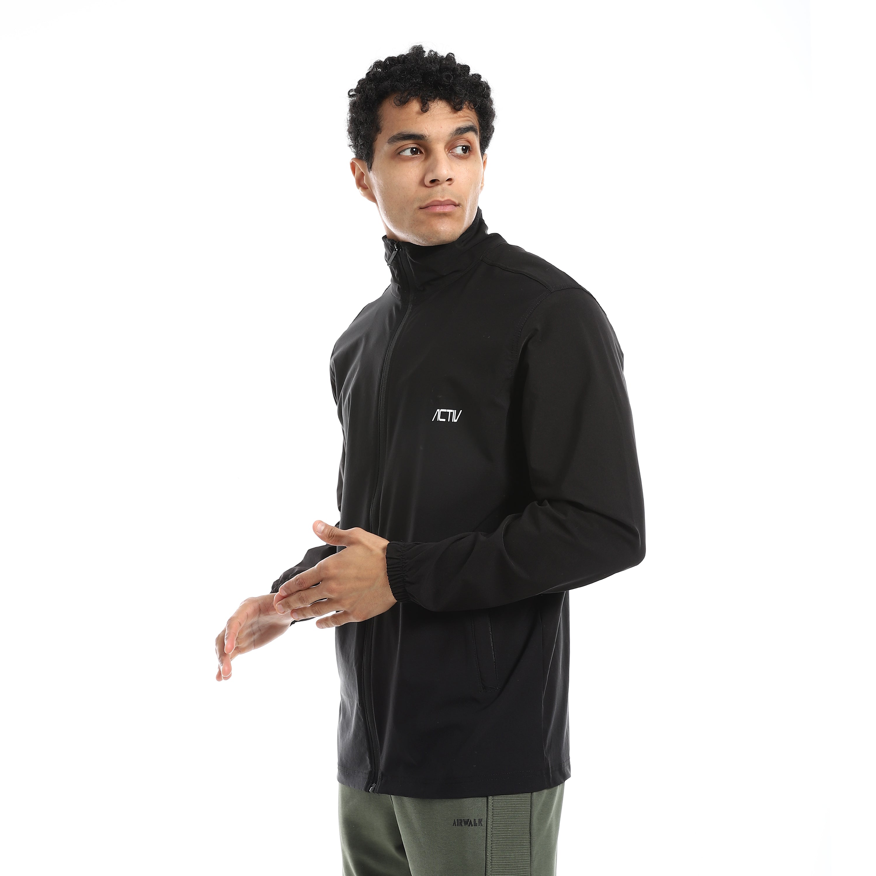ACTIV MEN'S TRAINING JACKET - BLACK