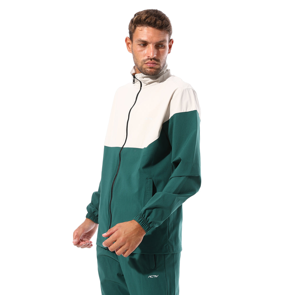 ACTIV MEN'S TRAINING JACKET - D.GREEN