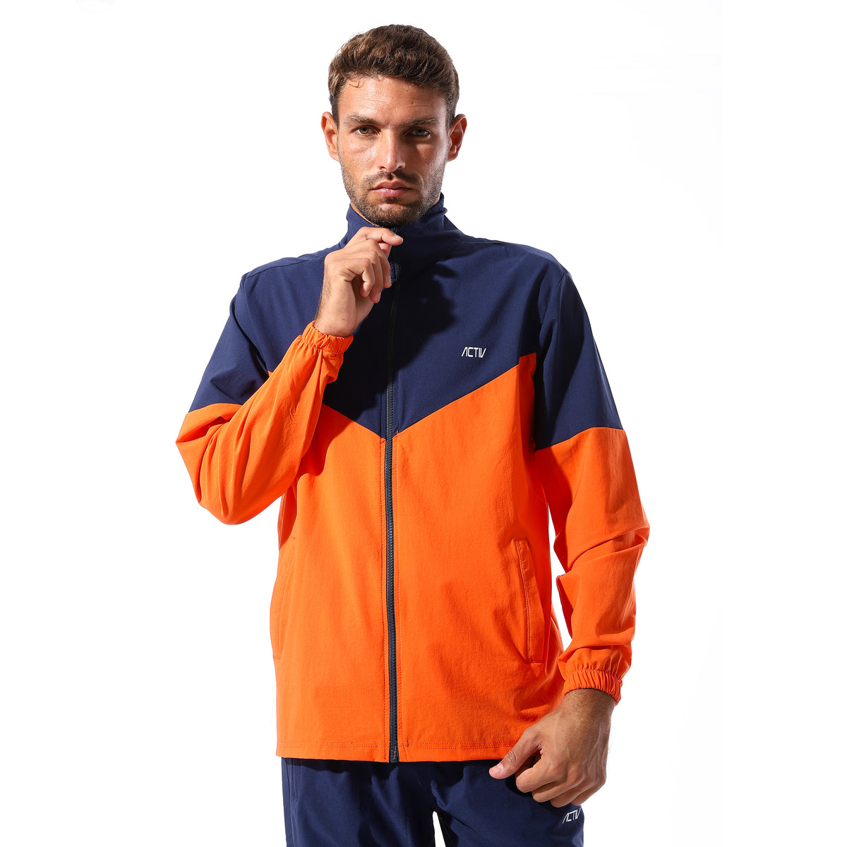 ACTIV MEN'S TRAINING JACKET - برتقالي