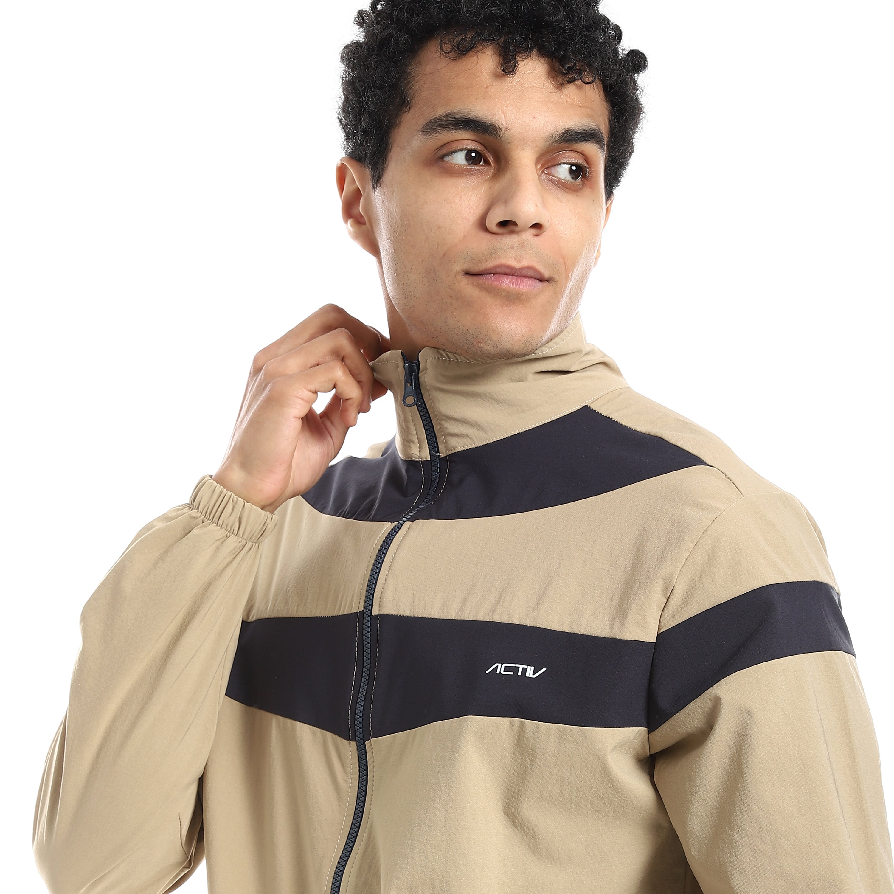 ACTIV MEN'S TRAINING JACKET - KHAKI