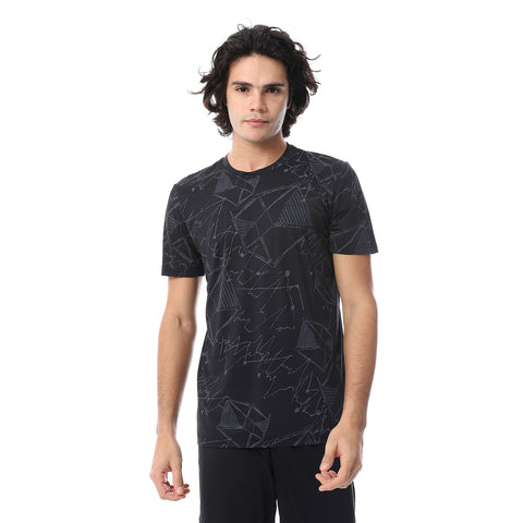 ACTIV GRAPHIC MEN'S T-SHIRT - BLACK